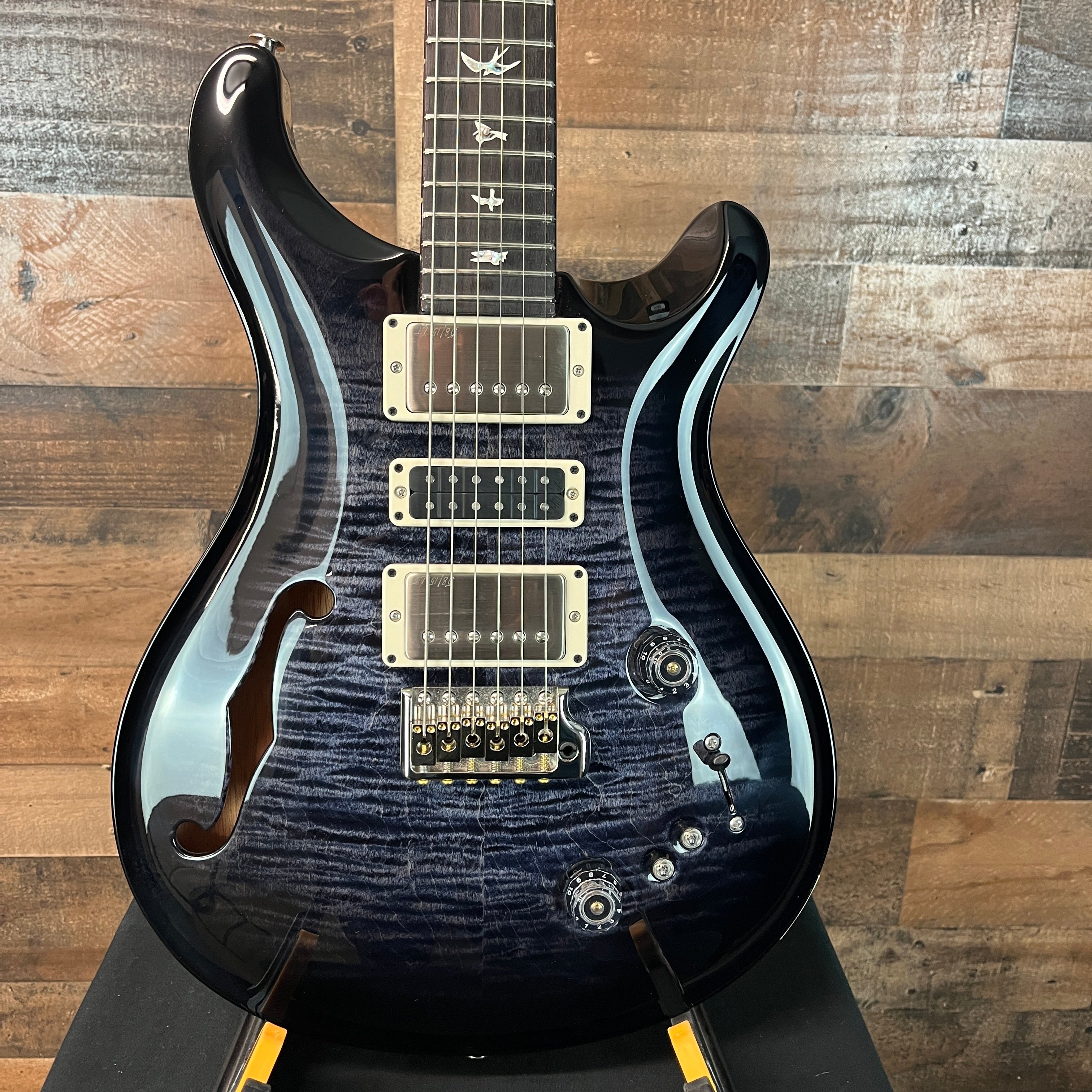 PRS Special Semi-Hollow, Gray Wrap Smokeburst, Hard Case, 051