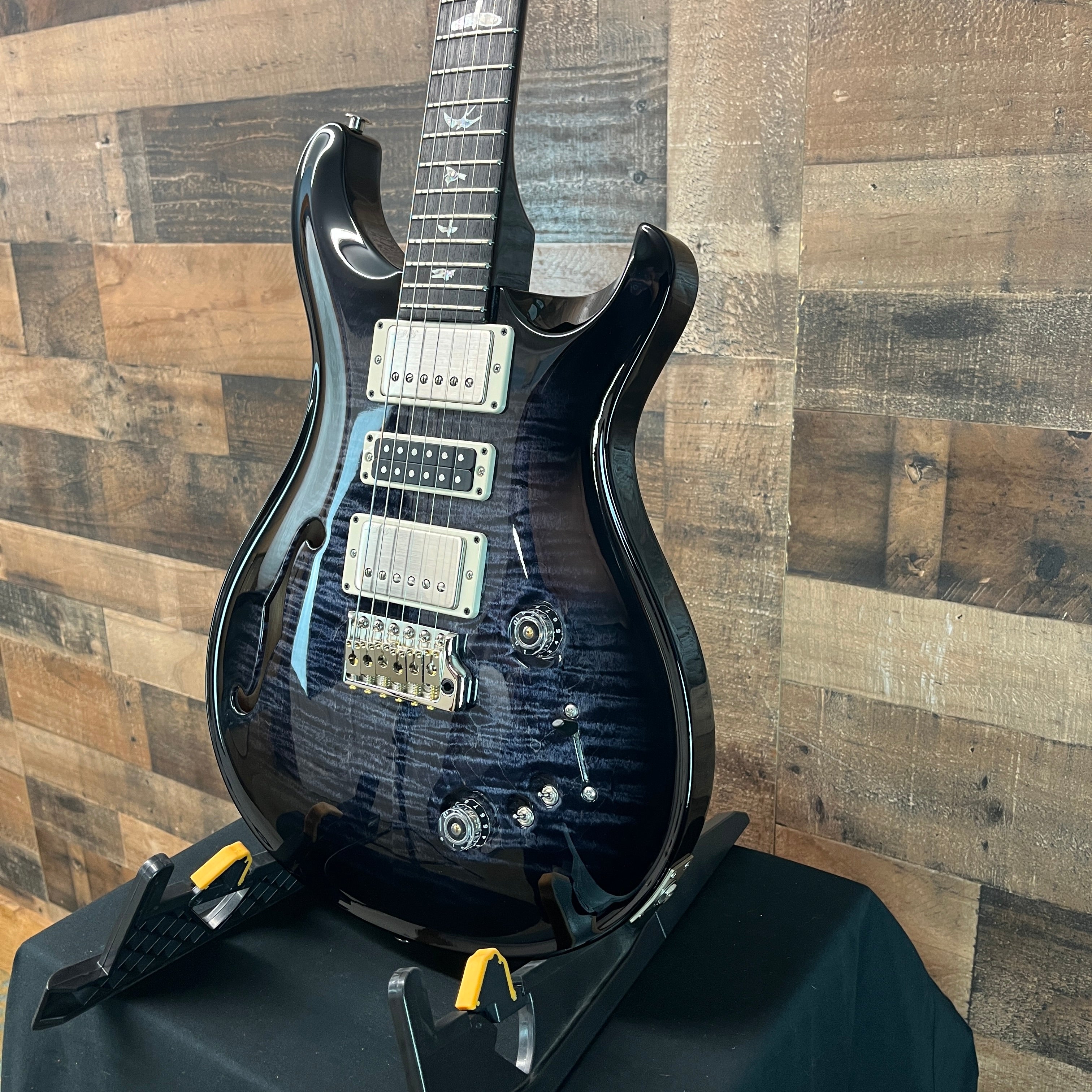 PRS Special Semi-Hollow, Gray Wrap Smokeburst, Hard Case, 051