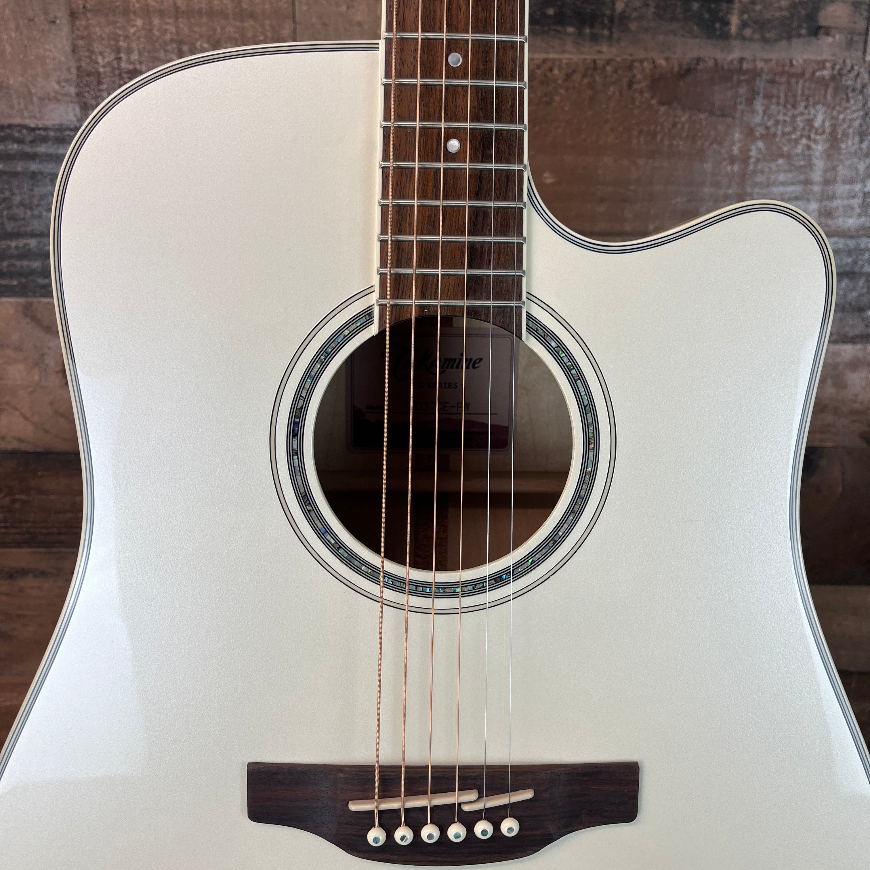 Takamine GD-37CE PW Acoustic/Electric with Gig Bag, Pearl White, 679