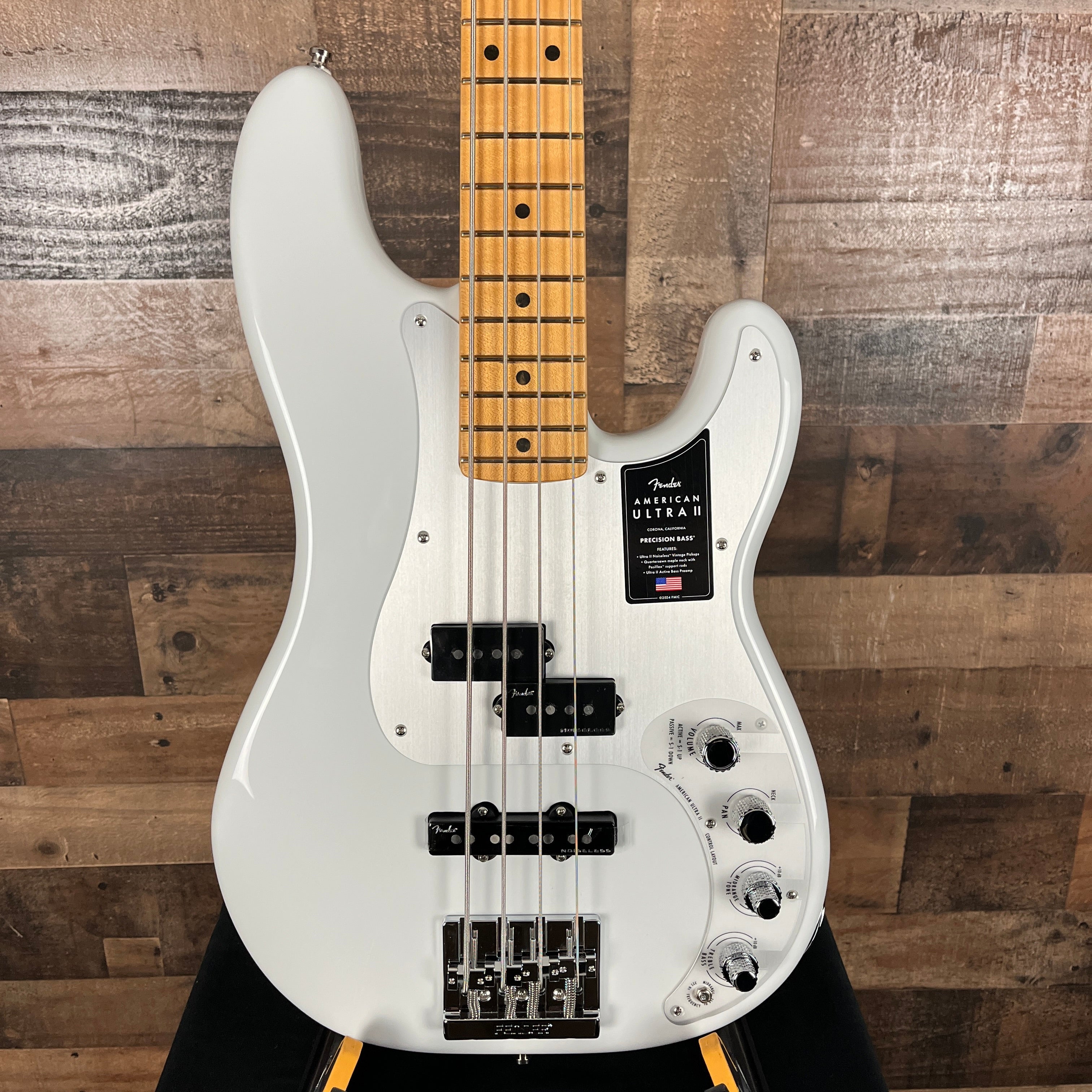 Fender American Ultra II Precision Bass, Avalanche, 376