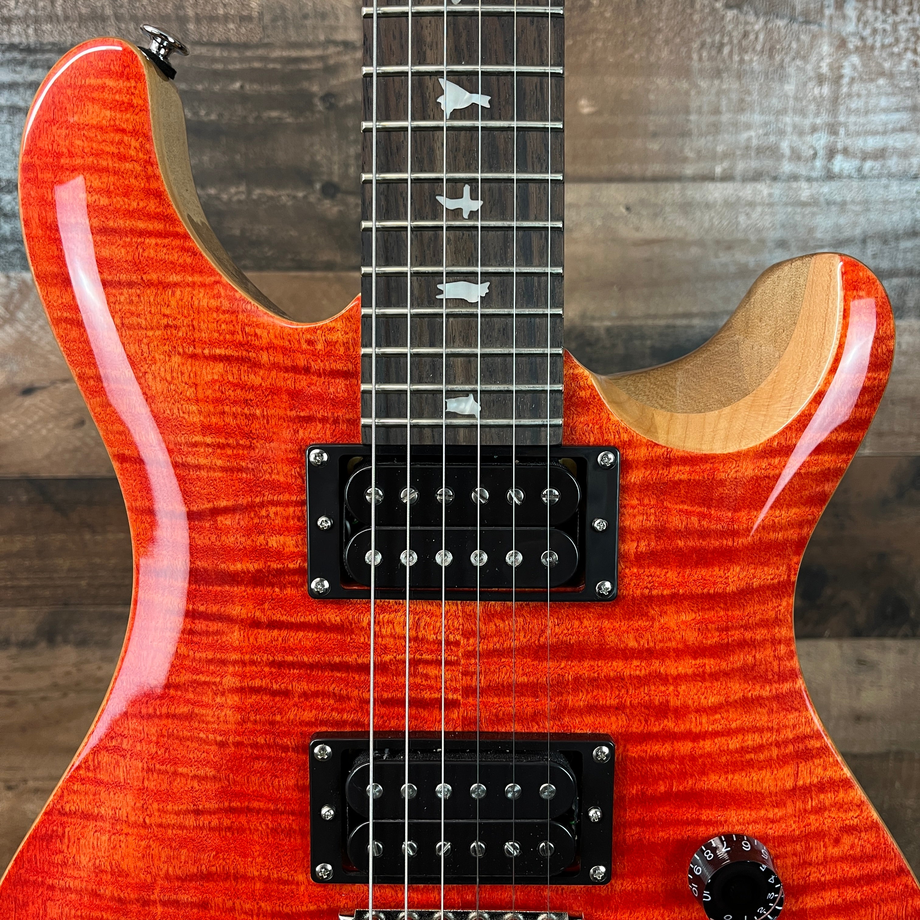 PRS SE CE 24 Electric Guitar, Blood Orange, Gig Bag, 851