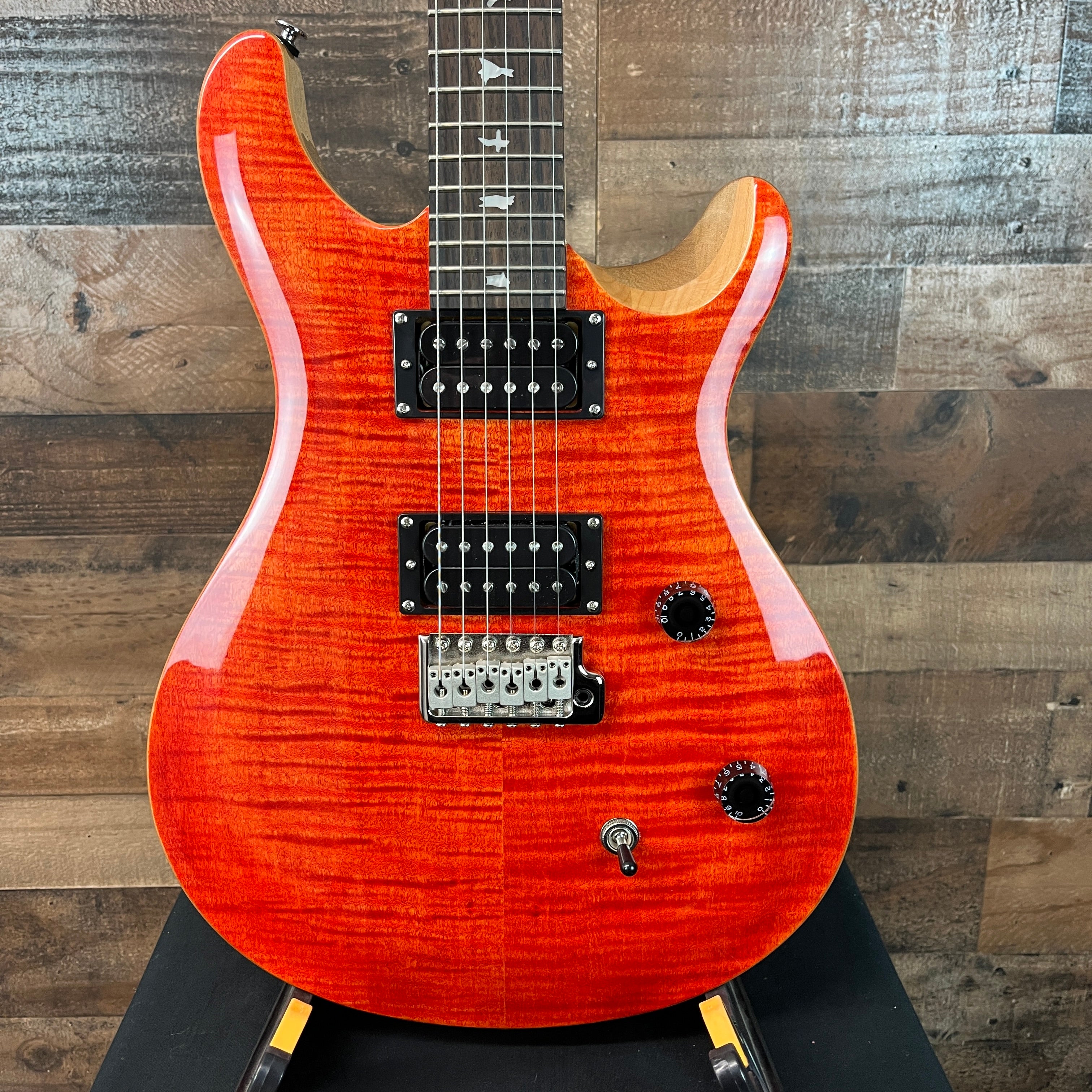 PRS SE CE 24 Electric Guitar, Blood Orange, Gig Bag, 851