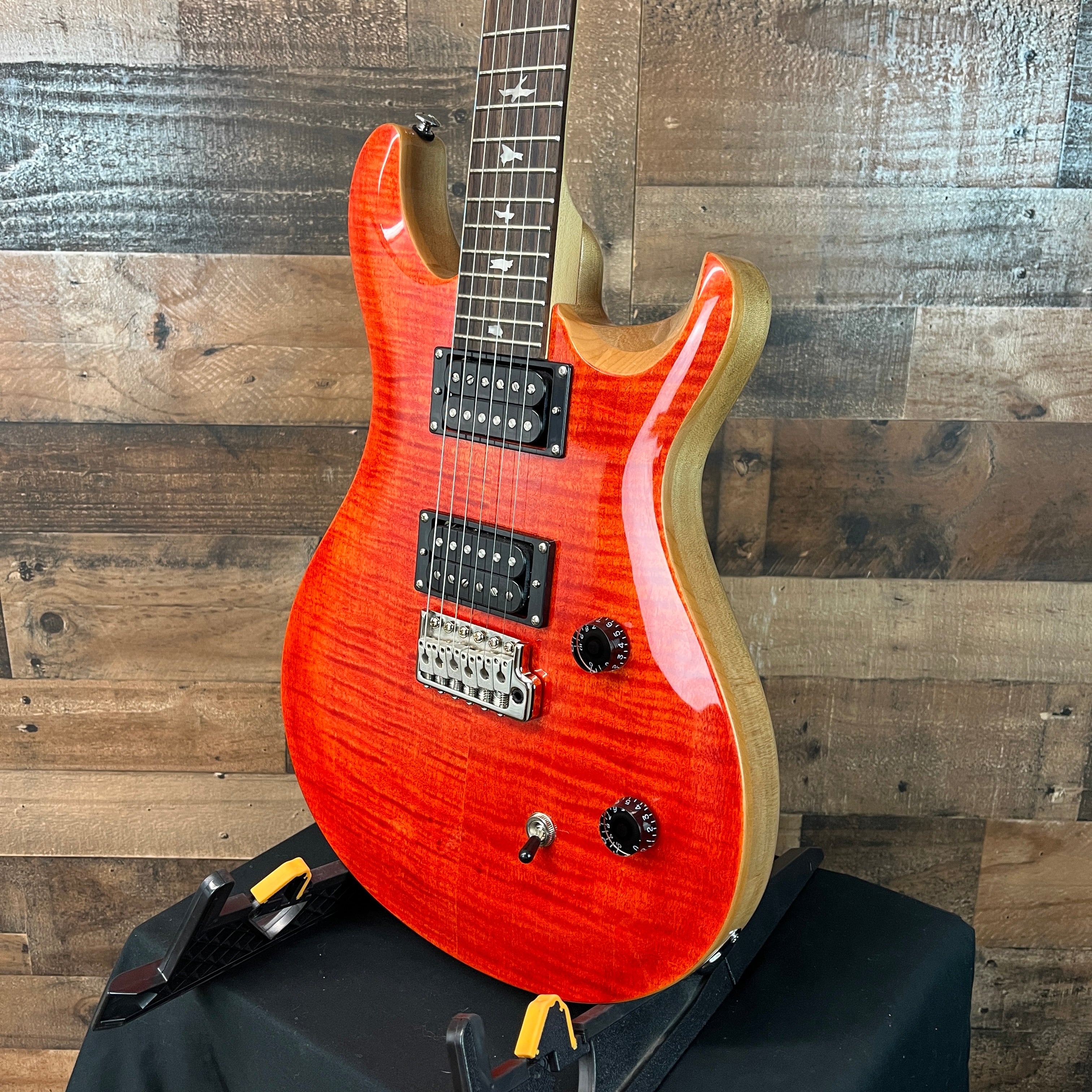 PRS SE CE 24 Electric Guitar, Blood Orange, Gig Bag, 851