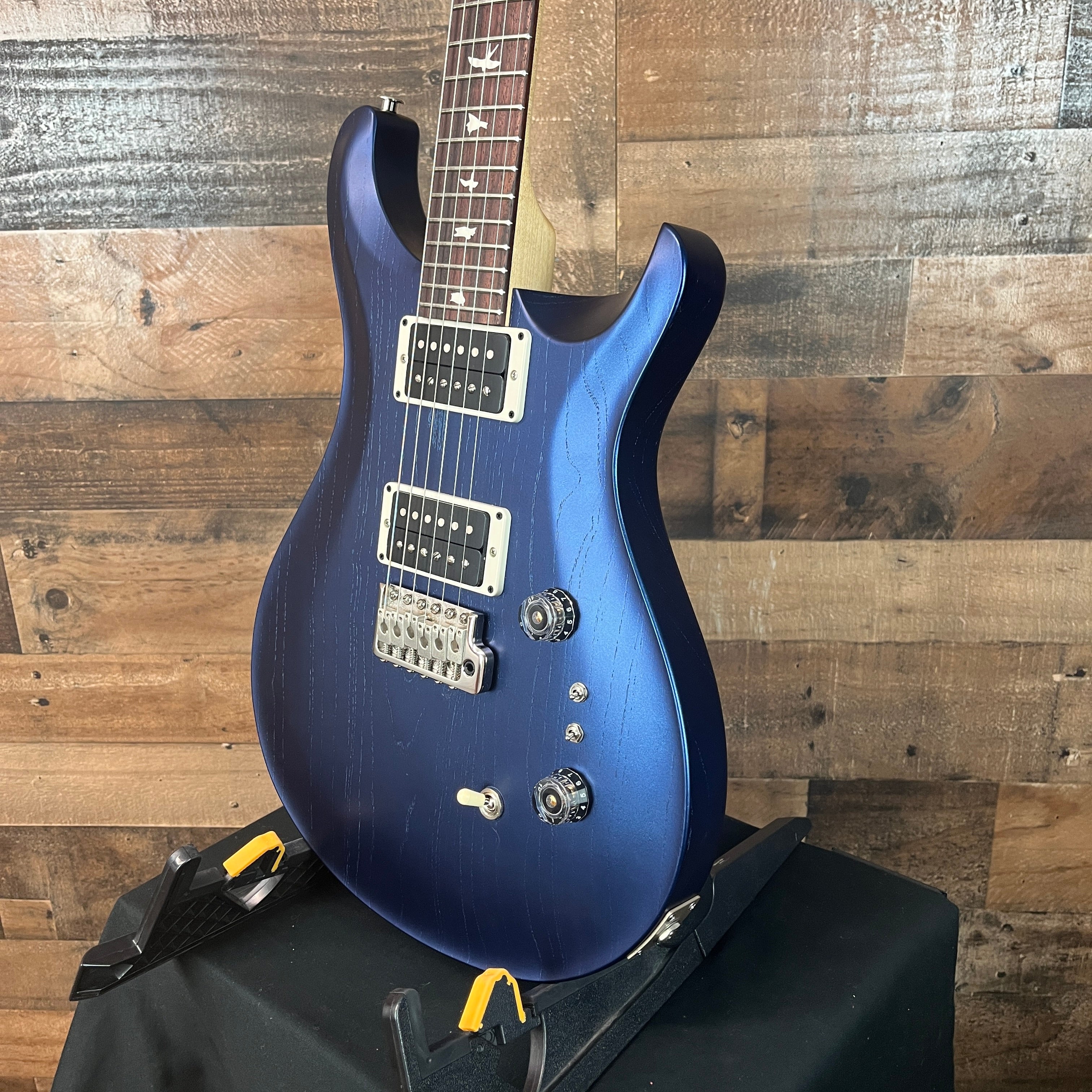 PRS Limited-Edition, CE 24-08 Swamp Ash Electric Guitar, Satin Metallic Midnight, Gig Bag, 948