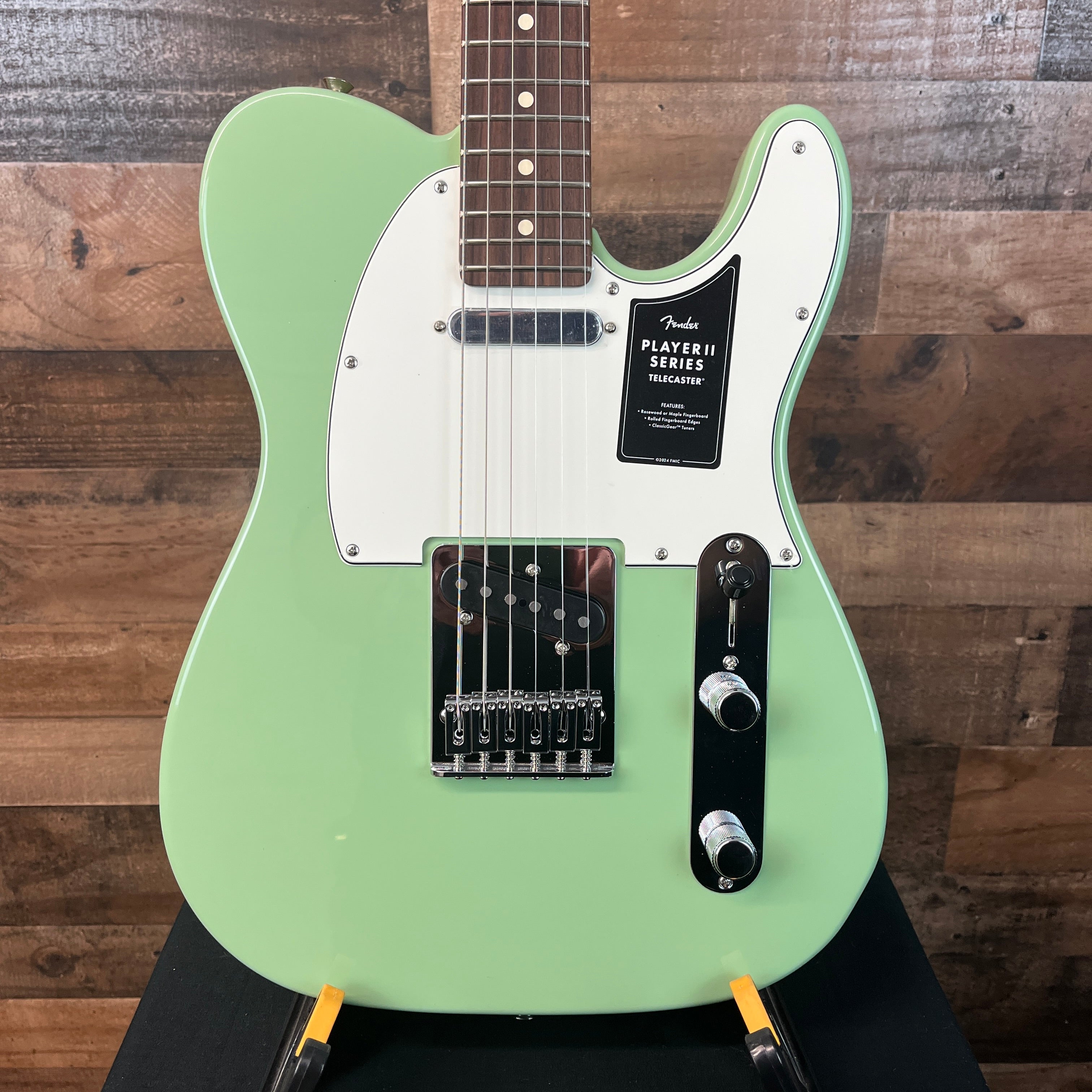 Player II Telecaster Electric Guitar, Birch Green, Rosewood Fingerboard, 026