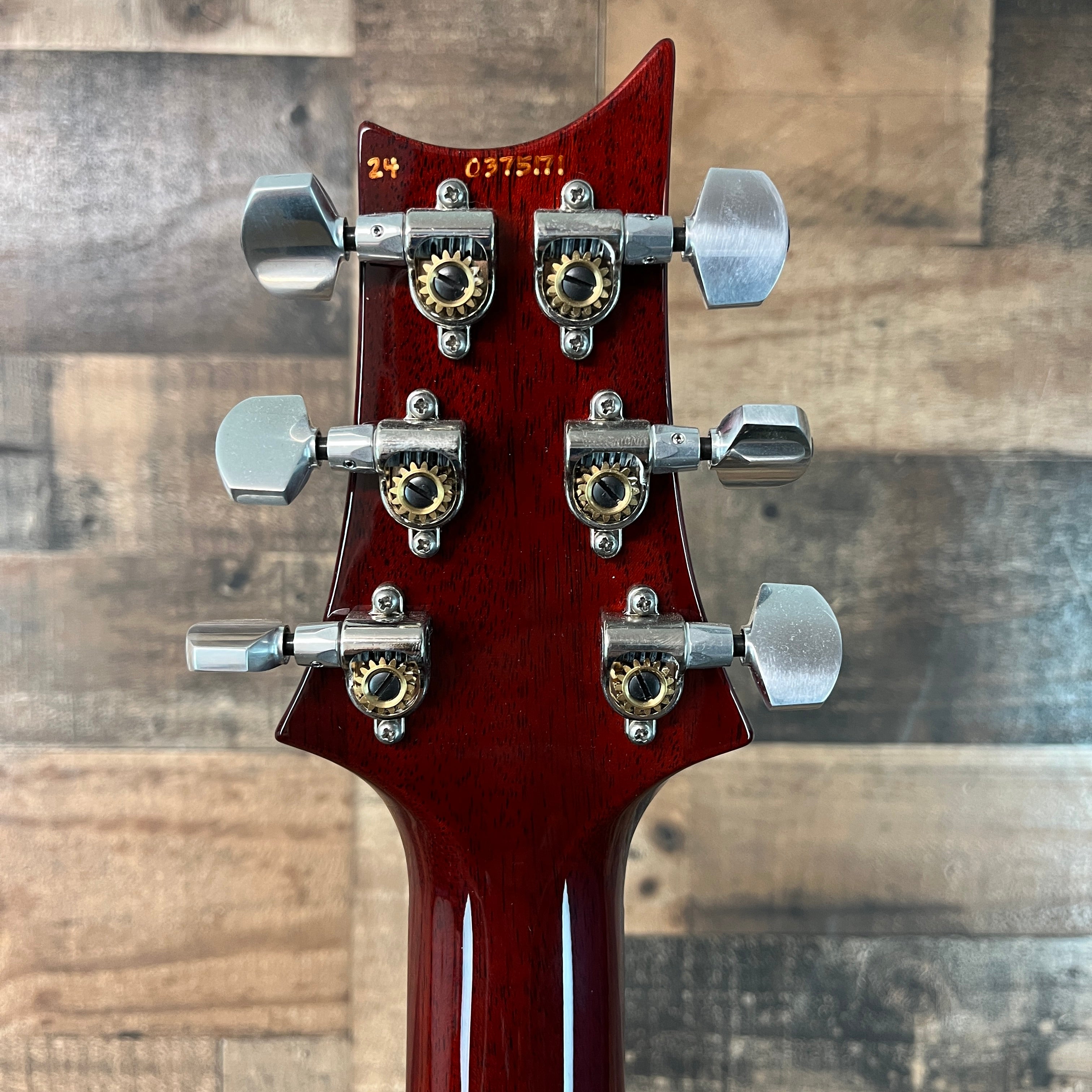 PRS Hollowbody II Piezo Electric Guitar, Custom Color Fire Red Wrap, Hard Case, 171