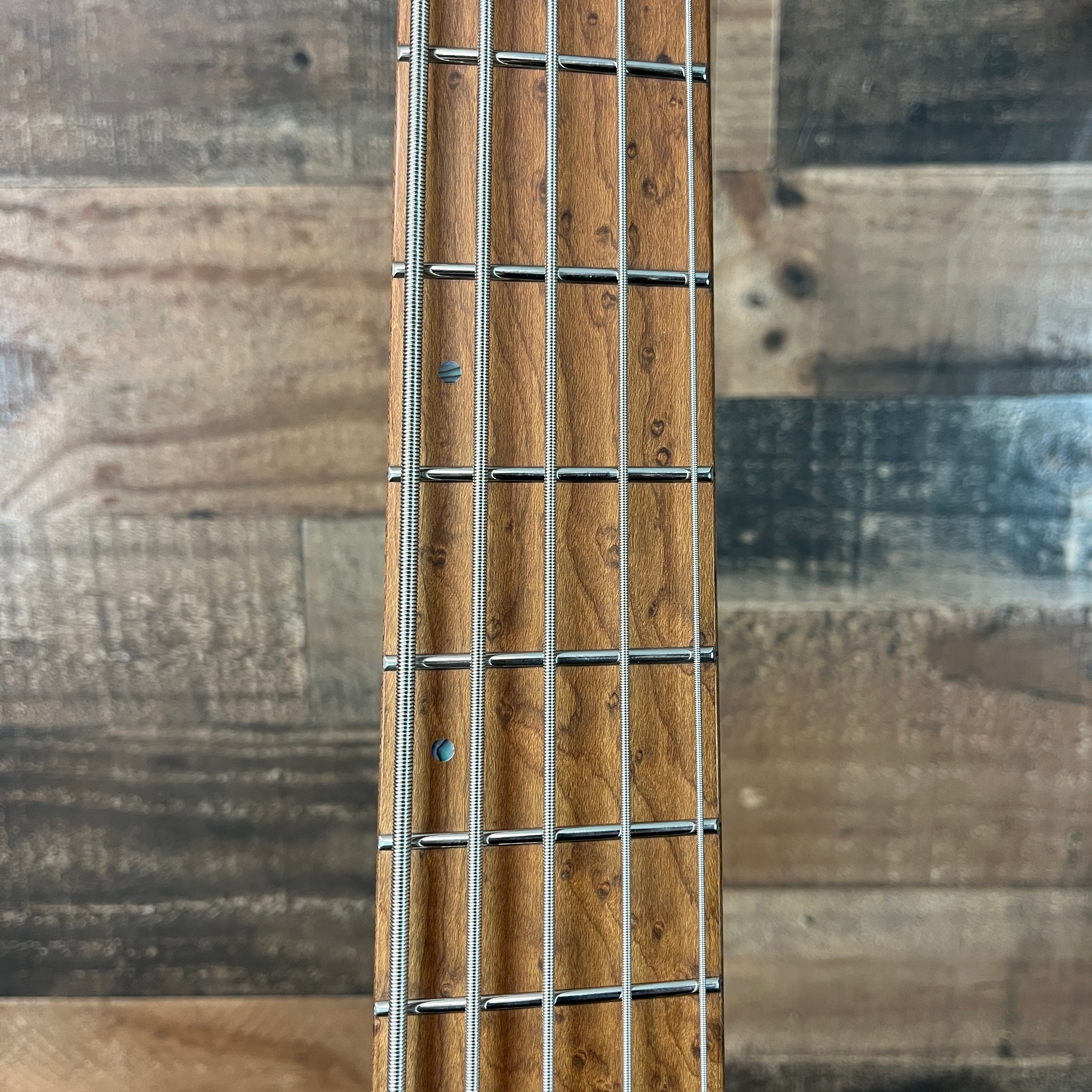 Bass Workshop EHB1005MS Bass Guitar - Black Flat, 821