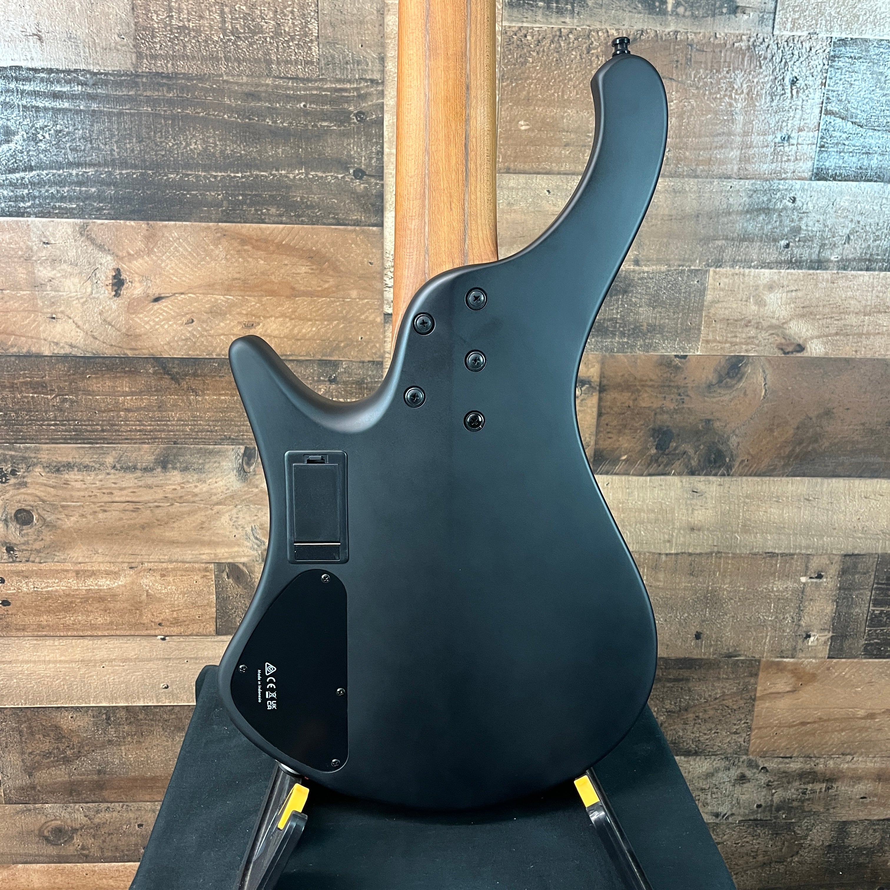 Bass Workshop EHB1005MS Bass Guitar - Black Flat, 821