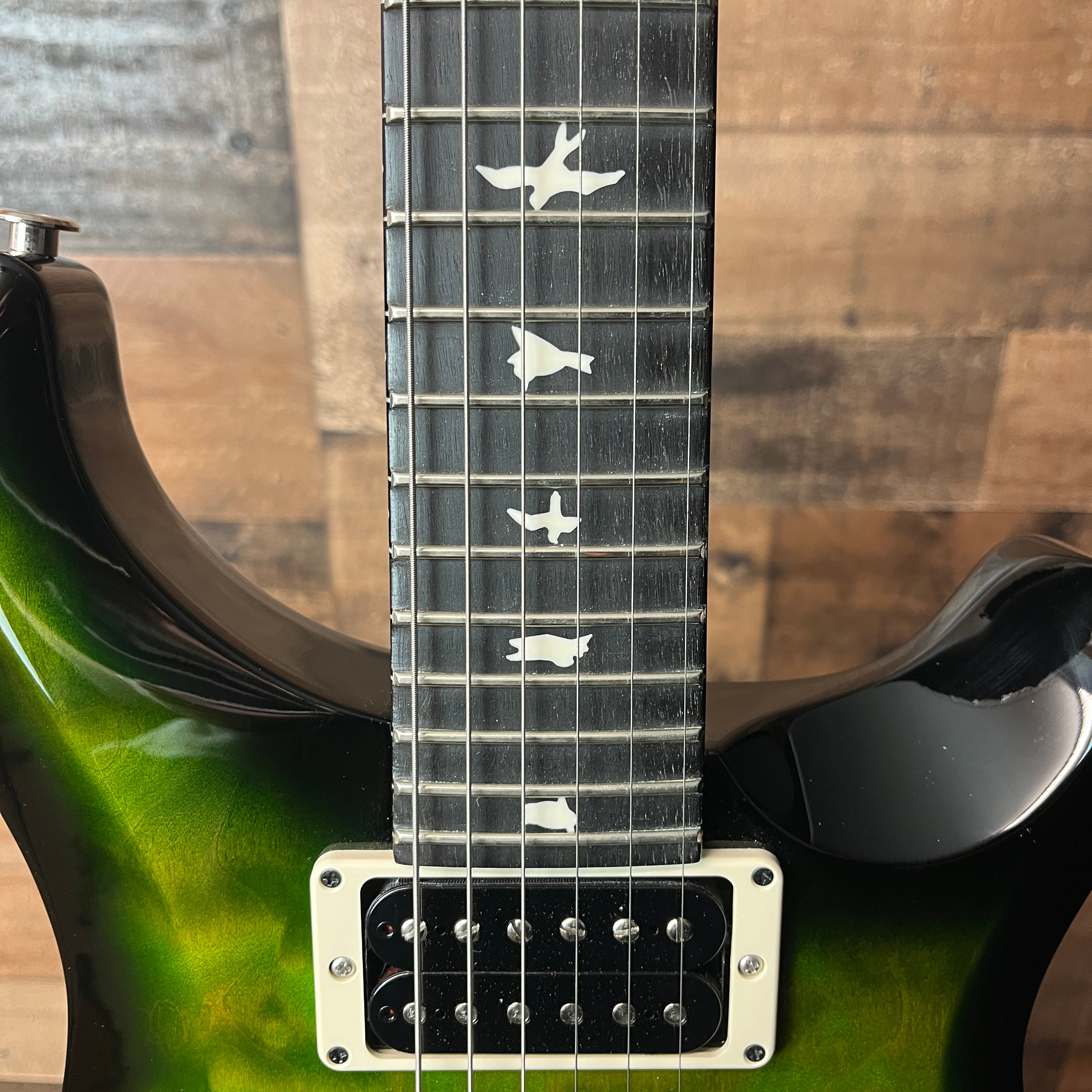 S2 Custom 24 Electric Guitar, Eriza Verde Smokeburst, Gig Bag, 515