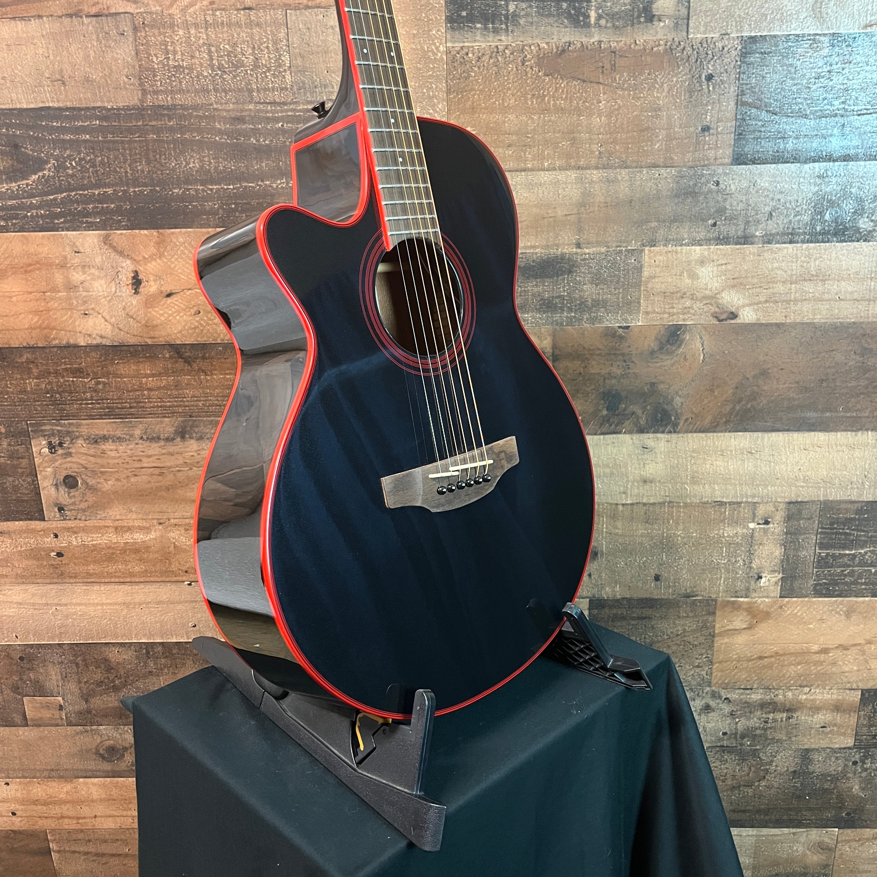 GF49CE FXC Left Handed Acoustic/Electric guitar, Cosmic Black, 815