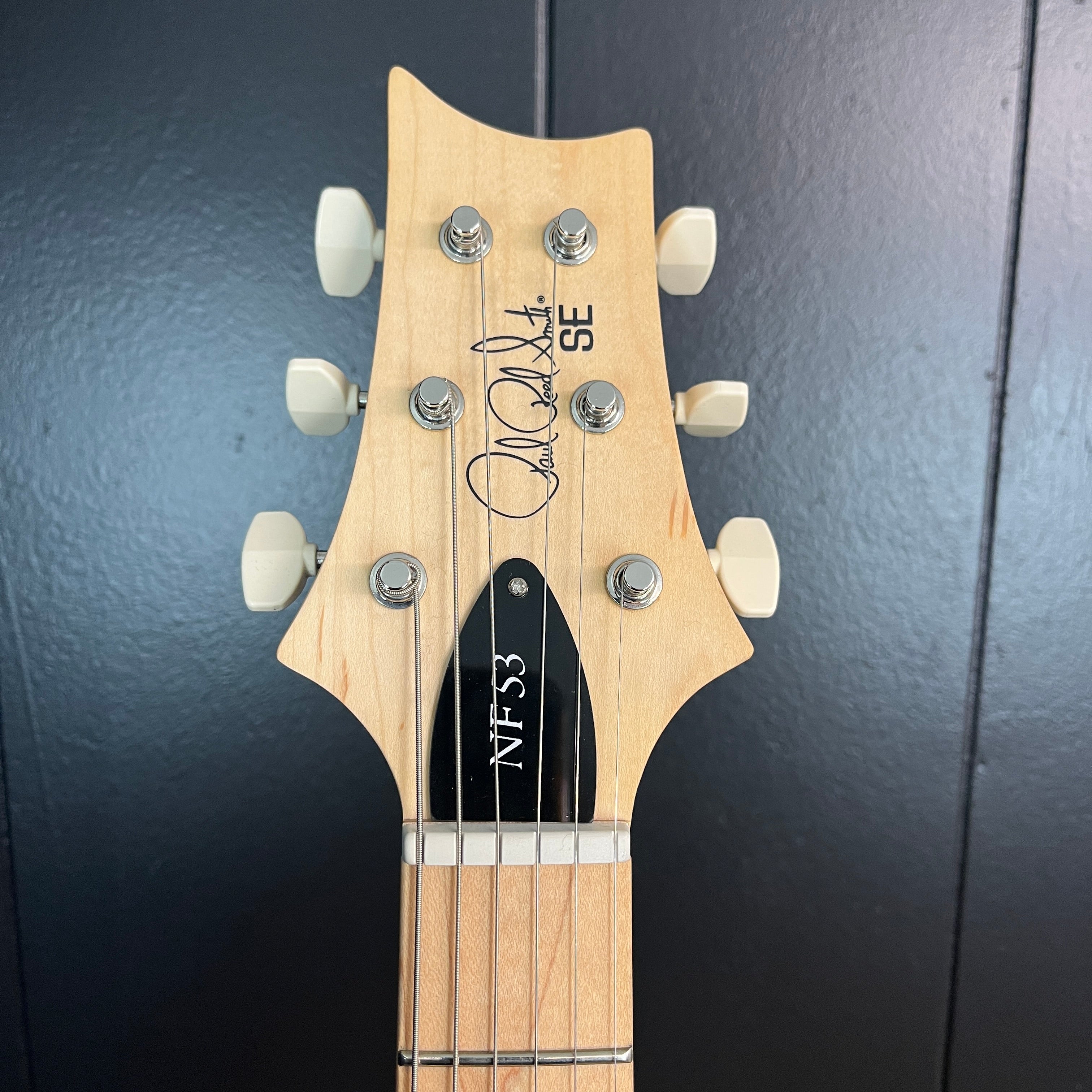 PRS SE NF 53 Electric Guitar, White Doghair, Gig Bag, 066