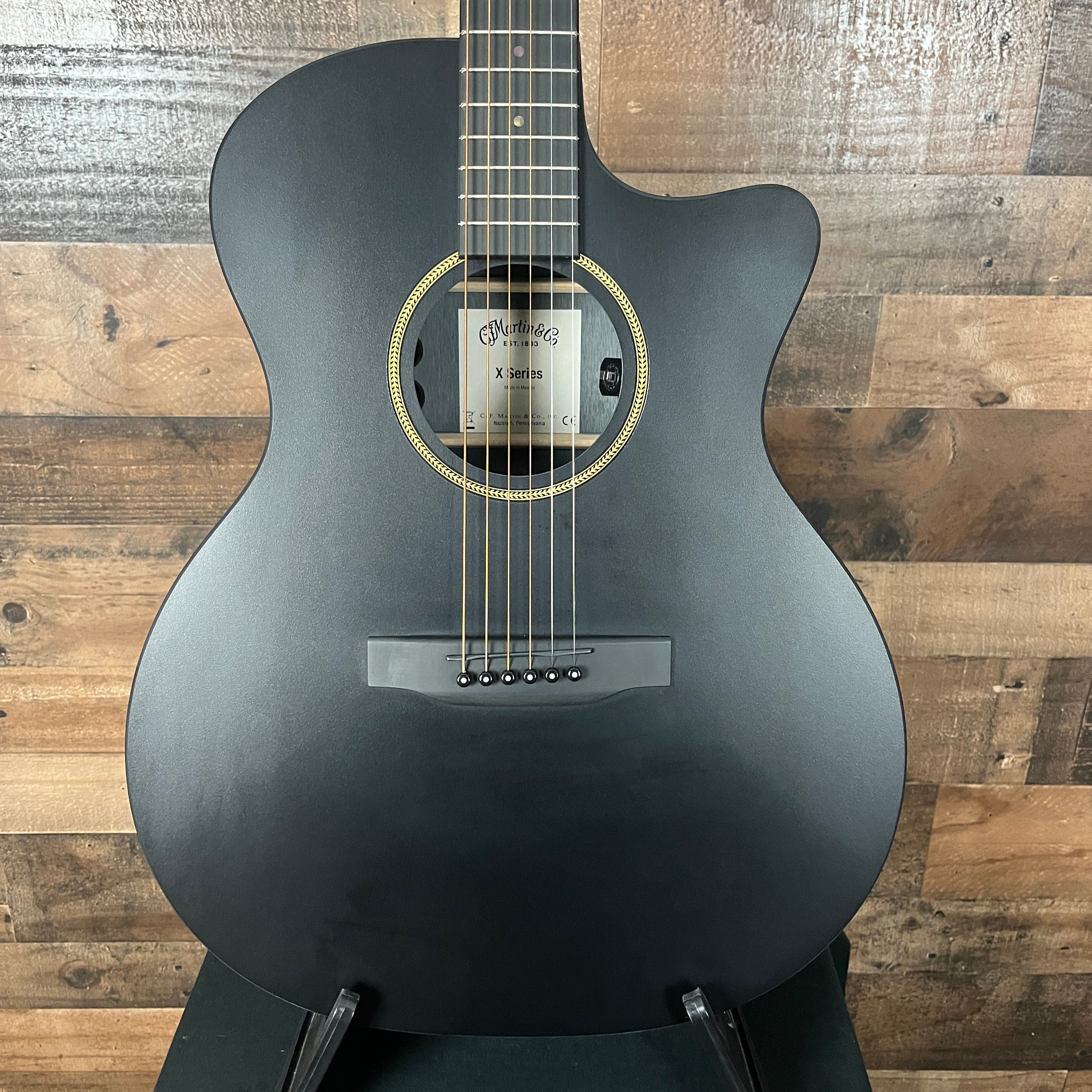 Martin GPC-X1E, Black, Gig Bag, 386