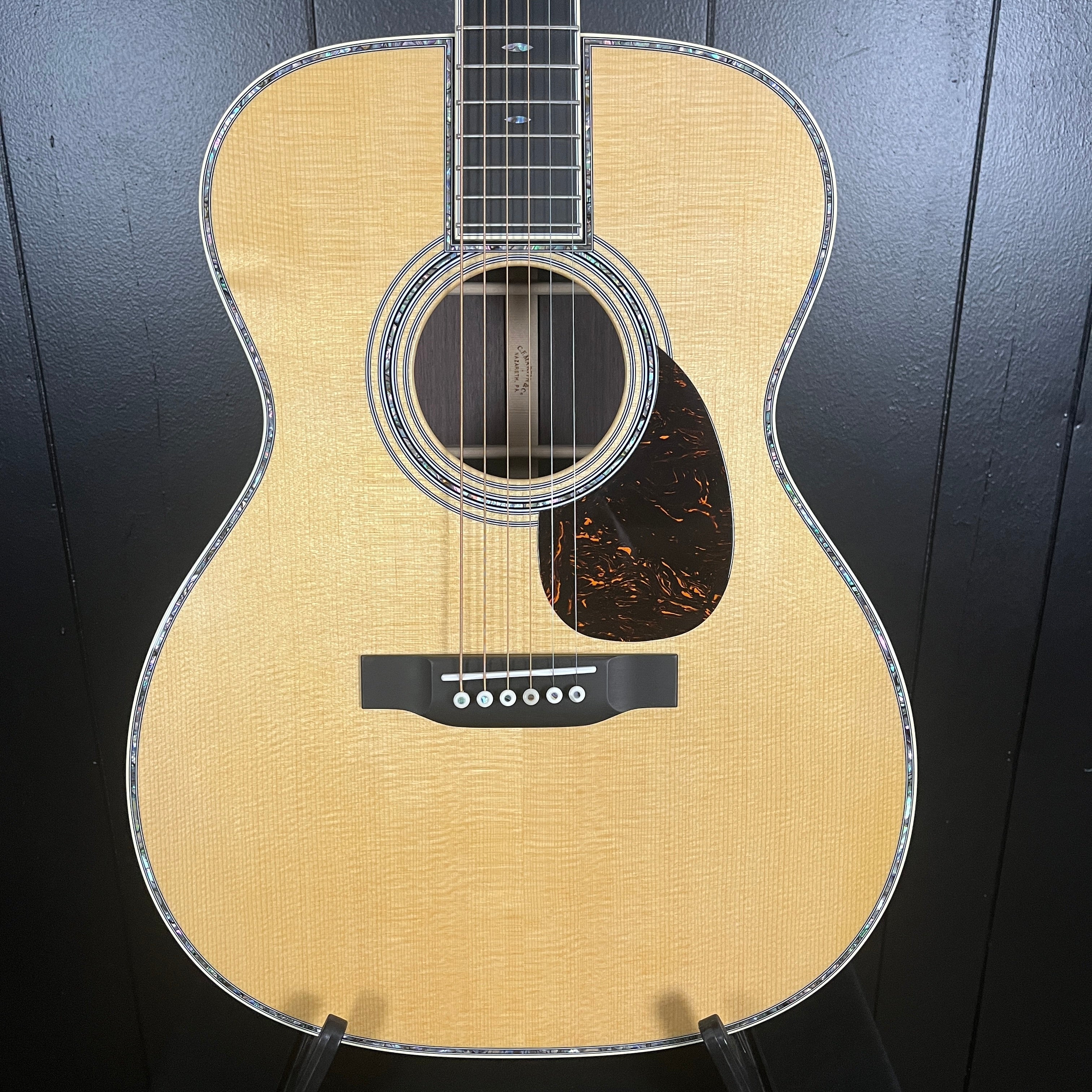 Martin OM-42 Standard Series (2025) Acoustic Guitar, Natural Aging Toner, Hard Case, 341