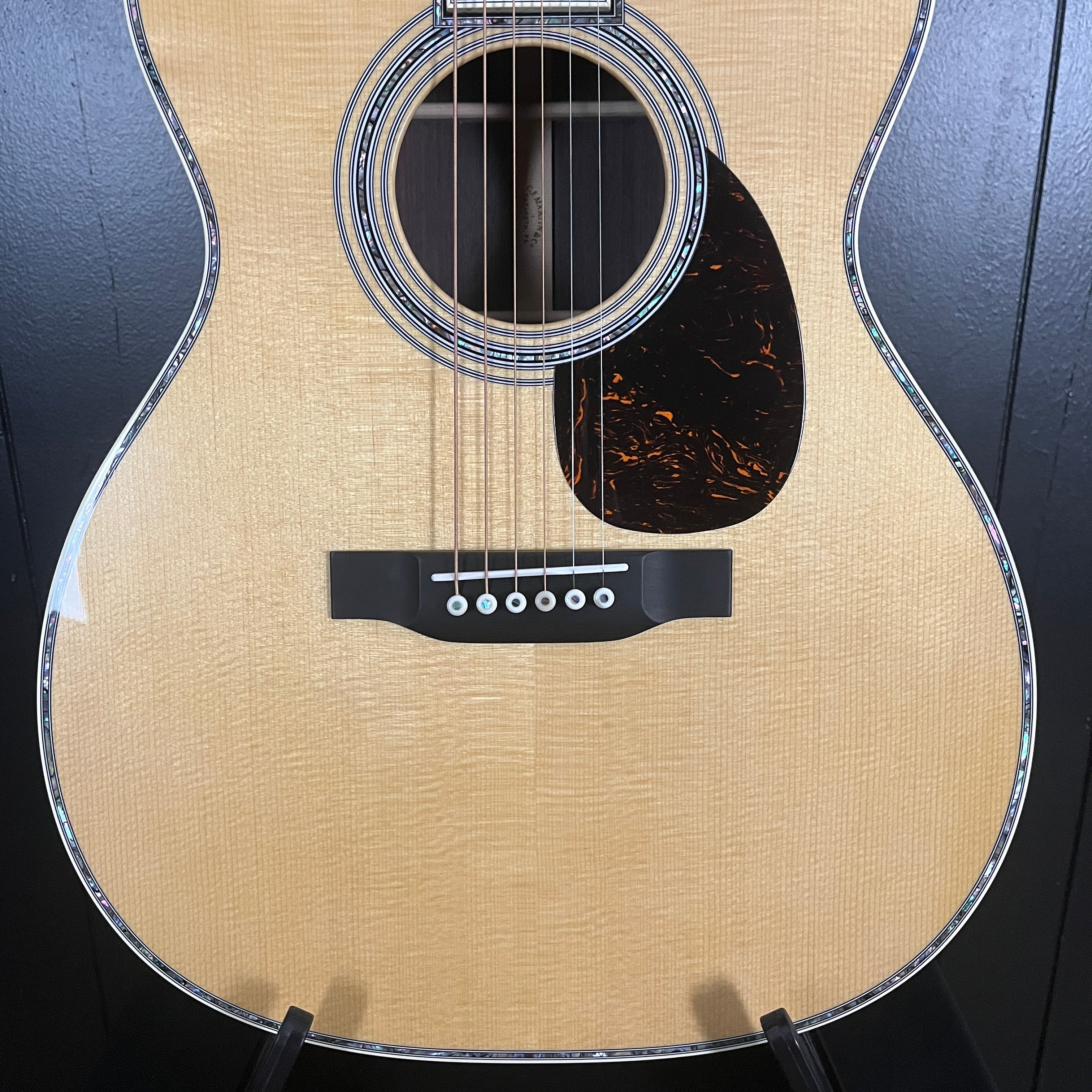 Martin OM-42 Standard Series (2025) Acoustic Guitar, Natural Aging Toner, Hard Case, 341