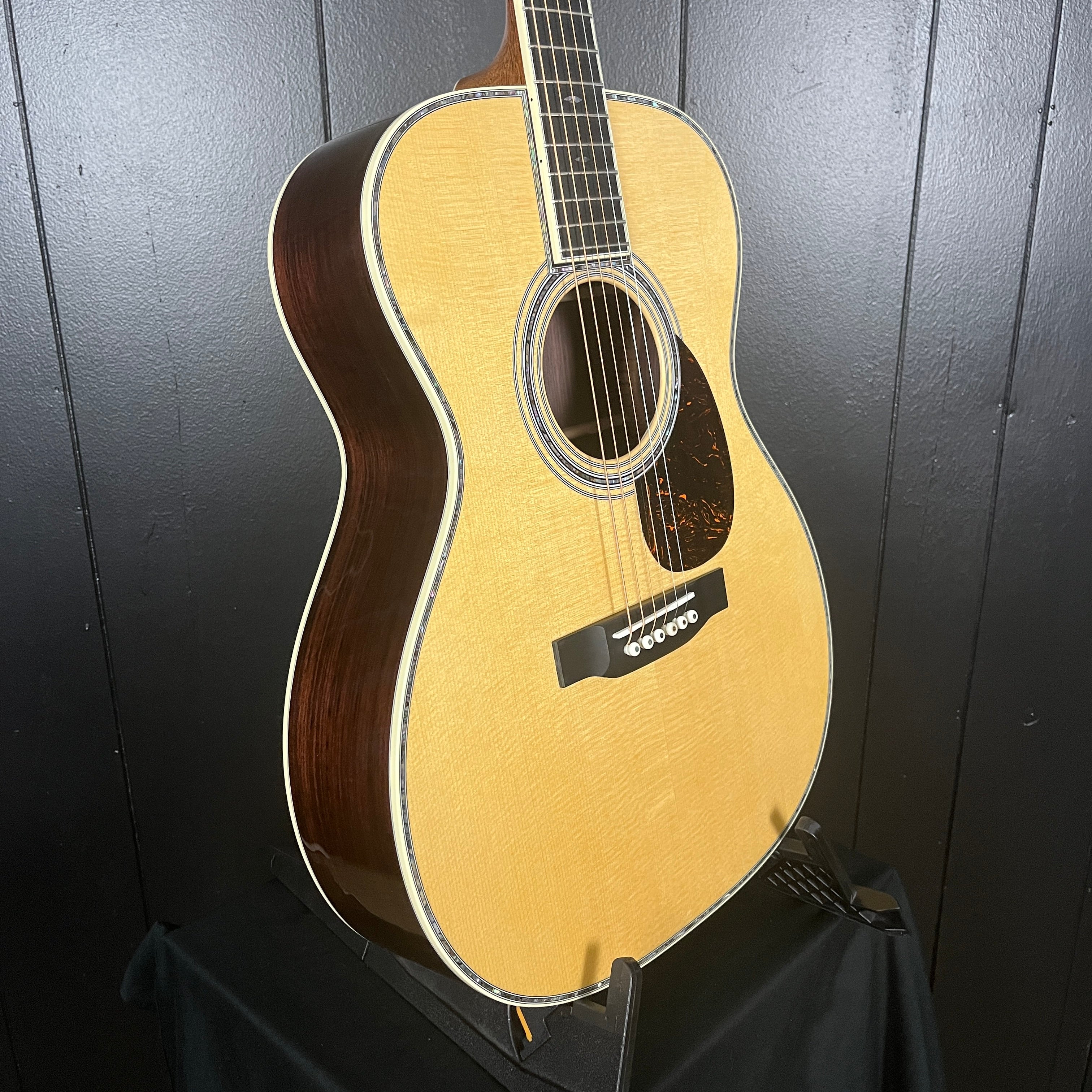 Martin OM-42 Standard Series (2025) Acoustic Guitar, Natural Aging Toner, Hard Case, 341