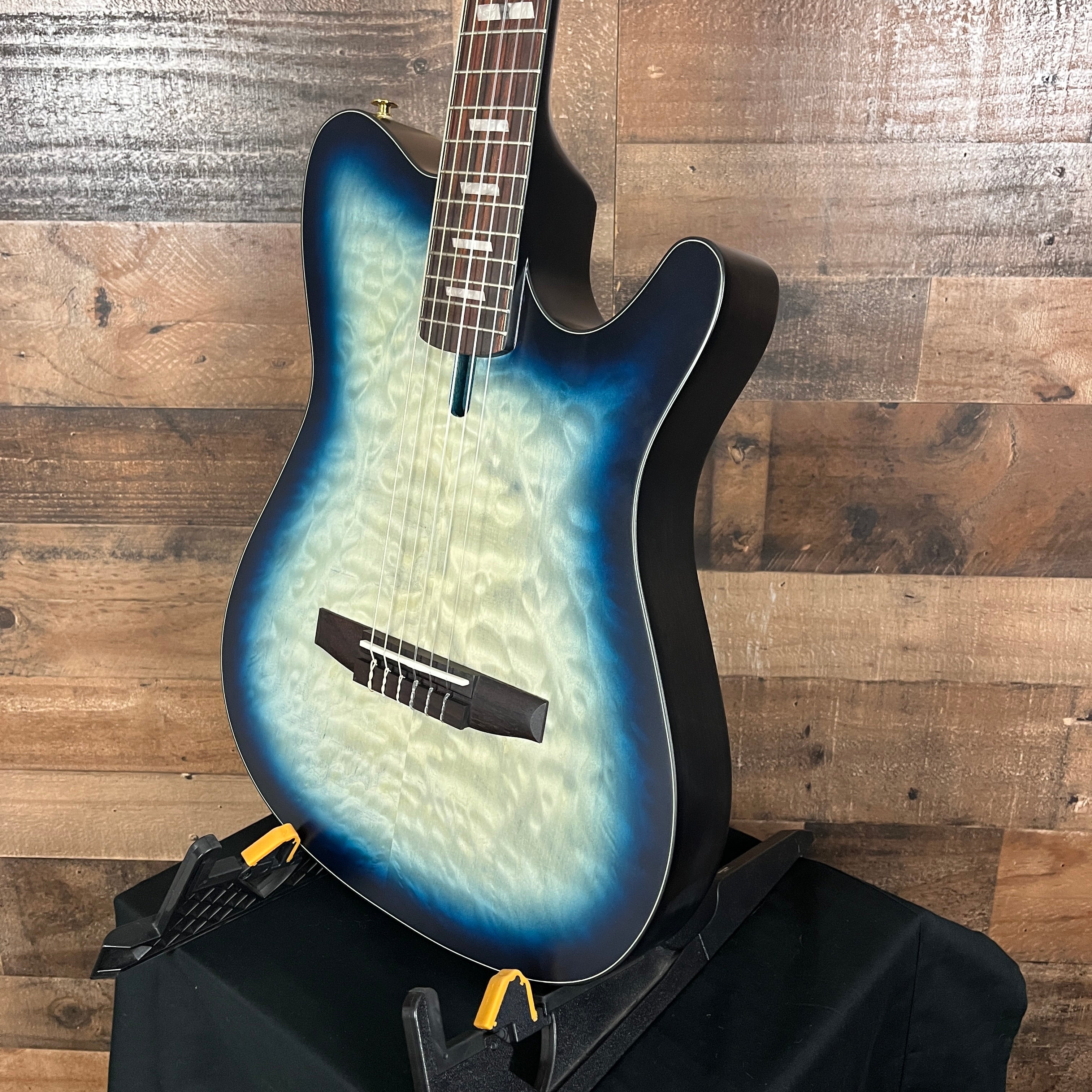 Ibanez FRH20 Thinline Nylon-string Acoustic-electric Guitar - Cosmic Blue Starburst Low Gloss, 172