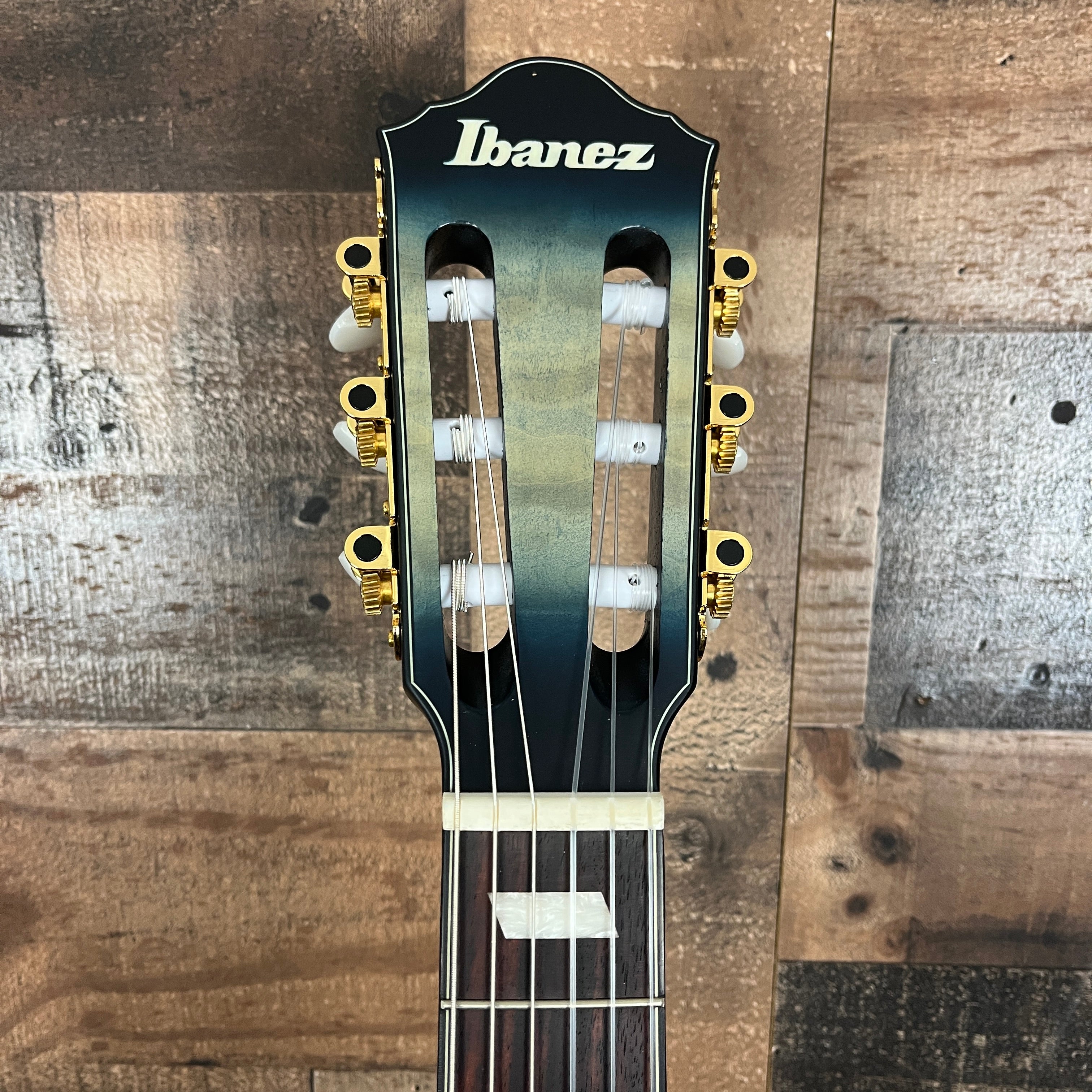 Ibanez FRH20 Thinline Nylon-string Acoustic-electric Guitar - Cosmic Blue Starburst Low Gloss, 172