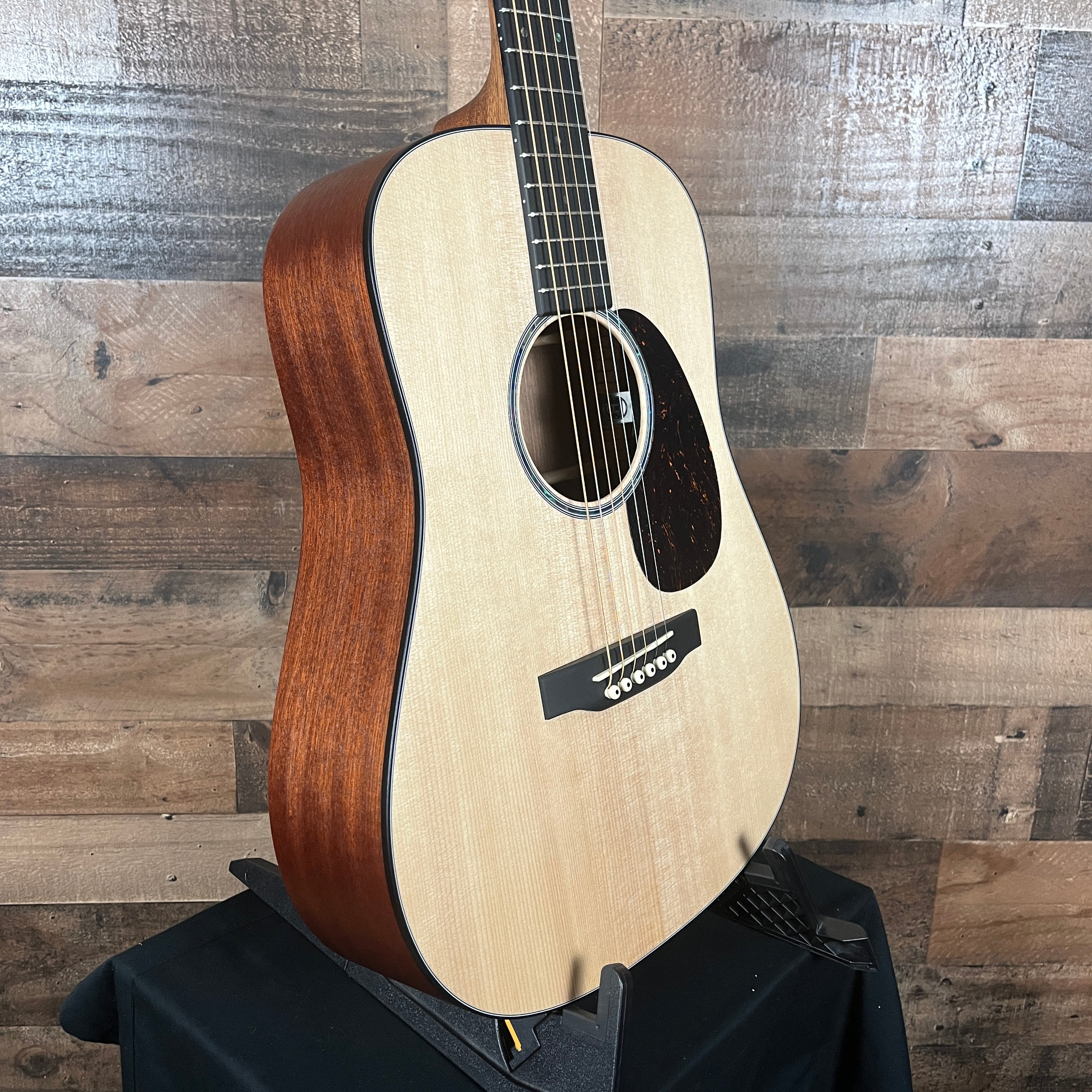 Martin D Jr-E Acoustic-electric Guitar, Natural, Soft Case, 701