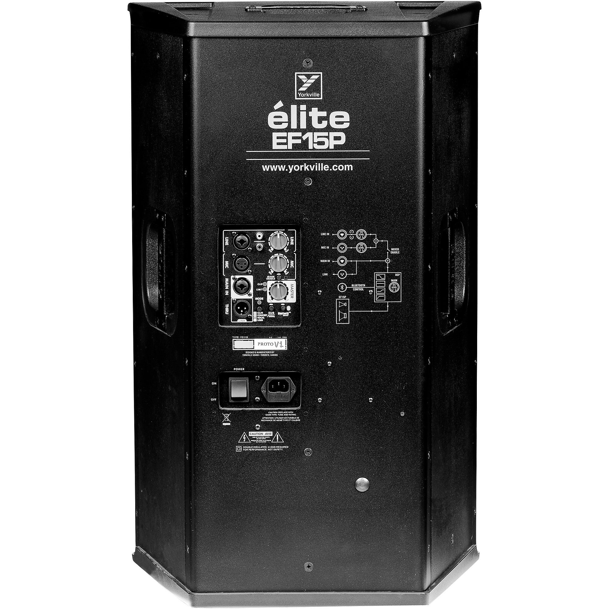 Yorkville EF15P Elite 1,200 Watt Powered 15" Speaker
