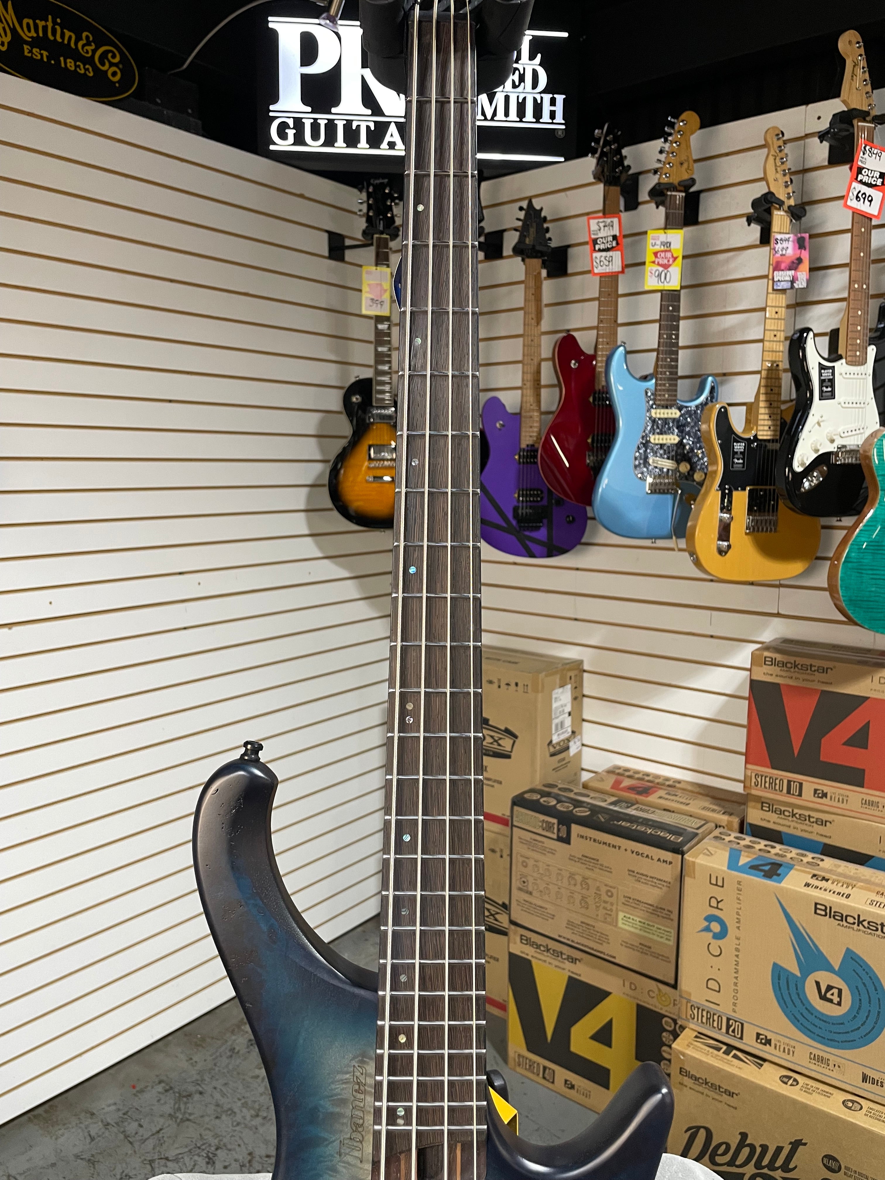 Ibanez EHB1500 Cosmic Blue Starburst Flat