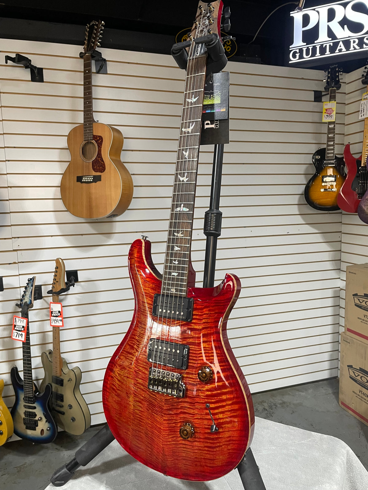 PRS Limited Edition Custom 24 Mango Blood Orange