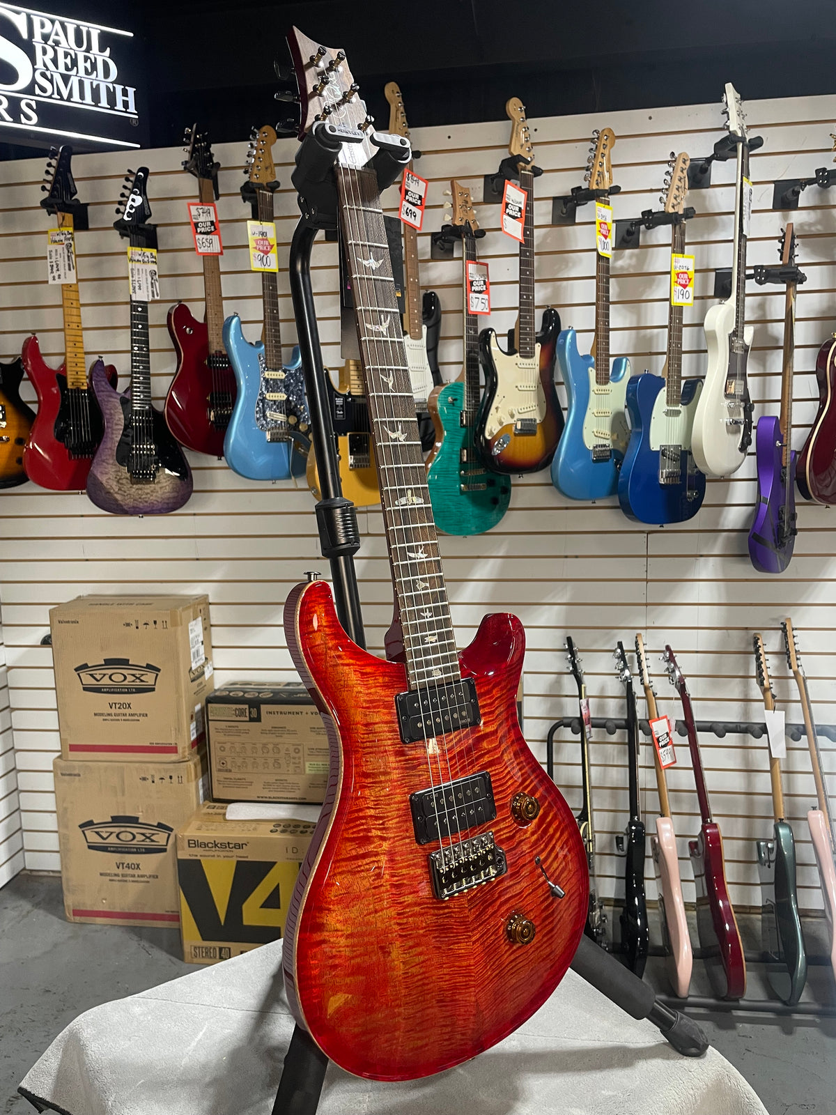 PRS Limited Edition Custom 24 Mango Blood Orange