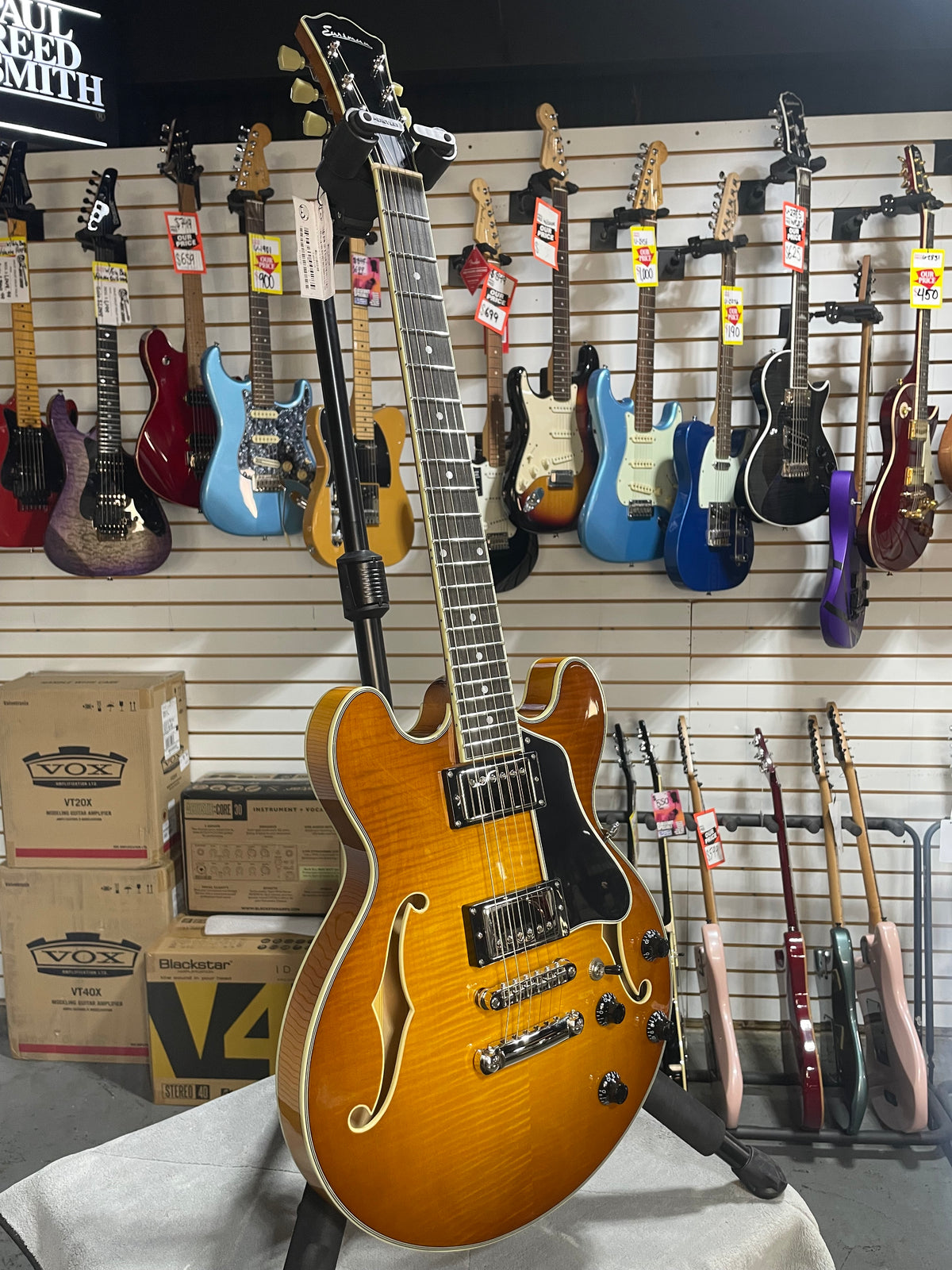 Eastman T484 Thinline Semi-Hollowbody Goldburst
