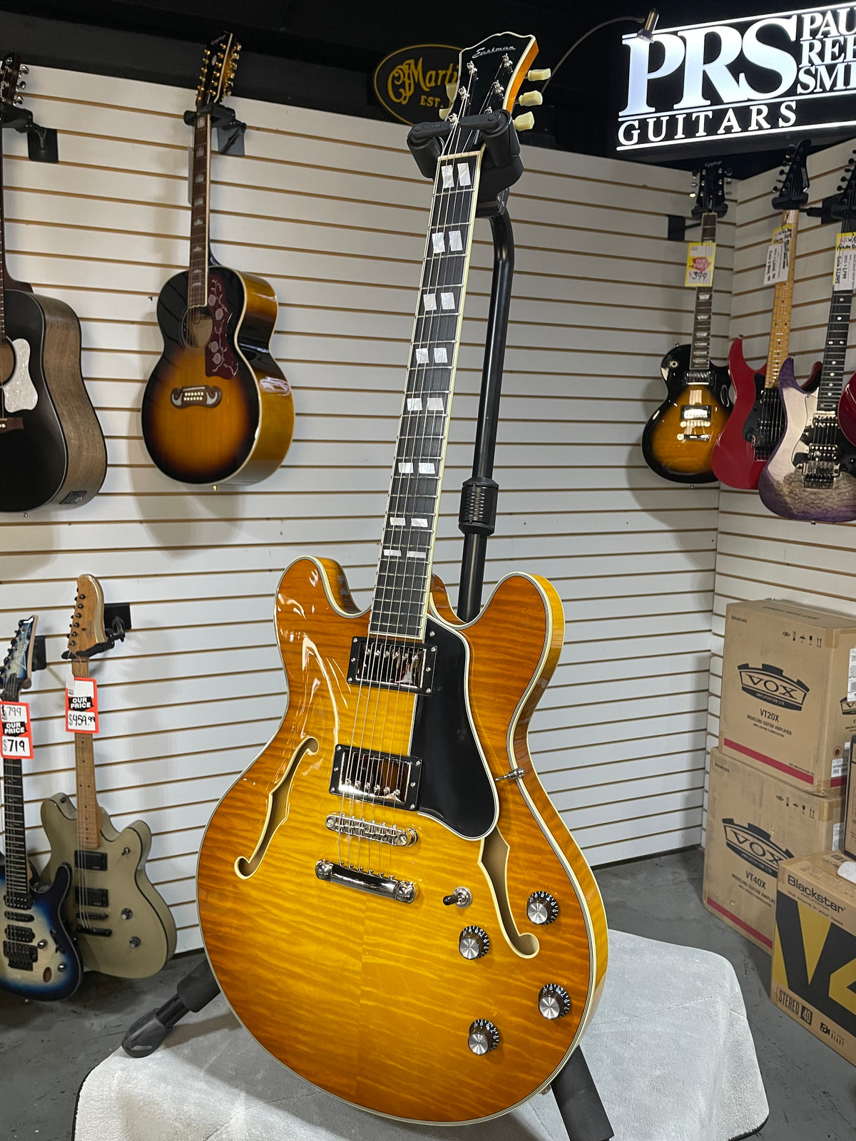 Eastman T486 Thinline Semi-Hollowbody Goldburst