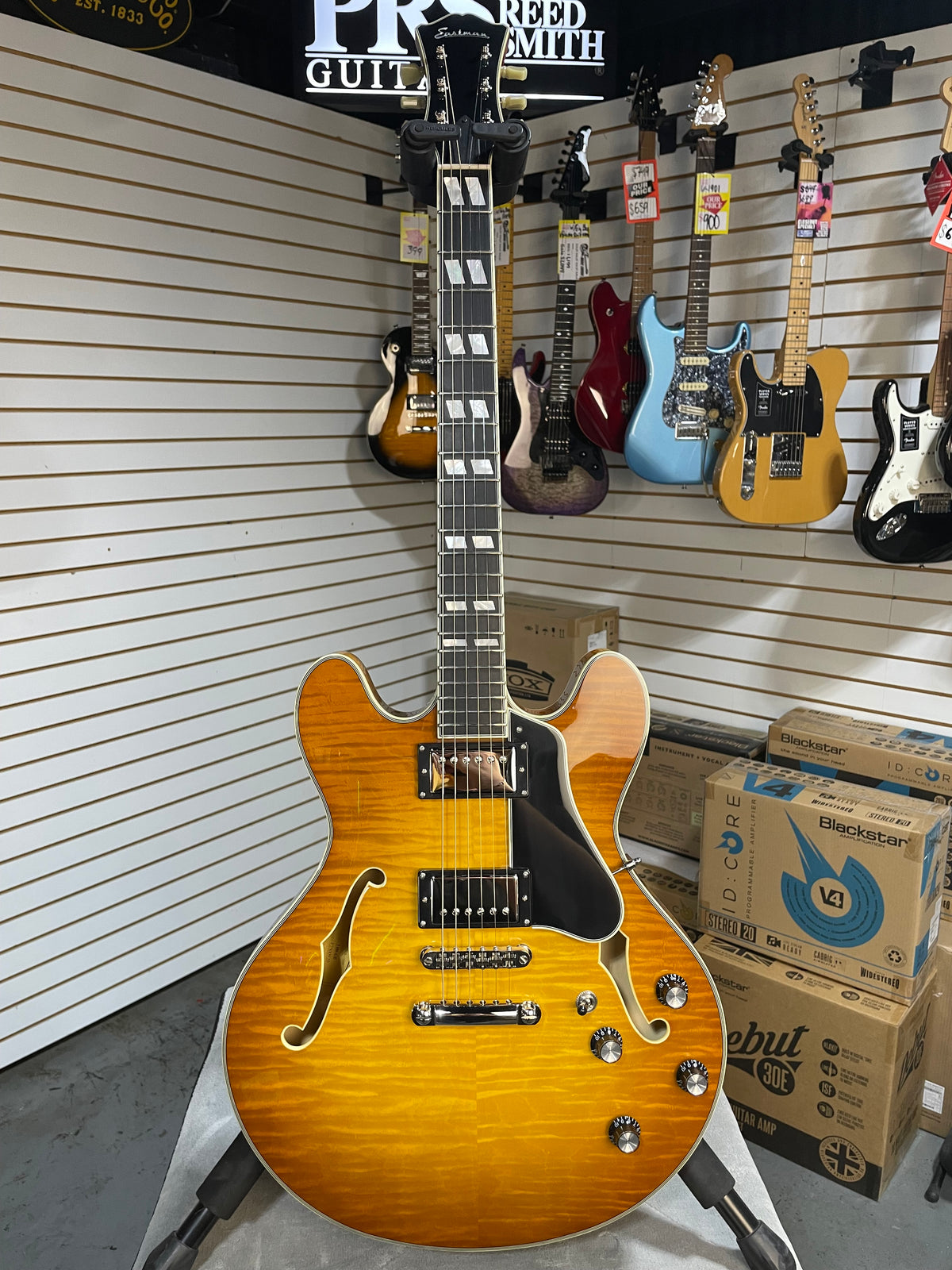 Eastman T486 Thinline Semi-Hollowbody Goldburst