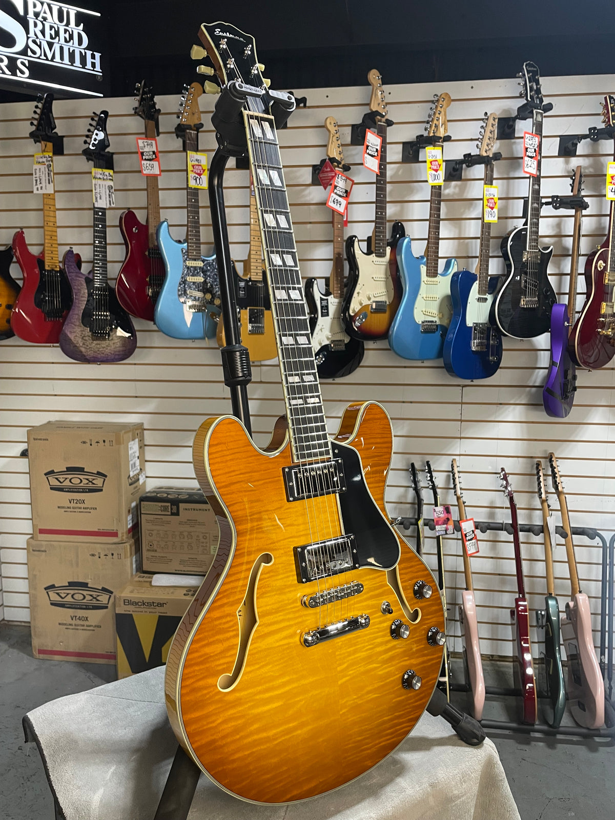 Eastman T486 Thinline Semi-Hollowbody Goldburst