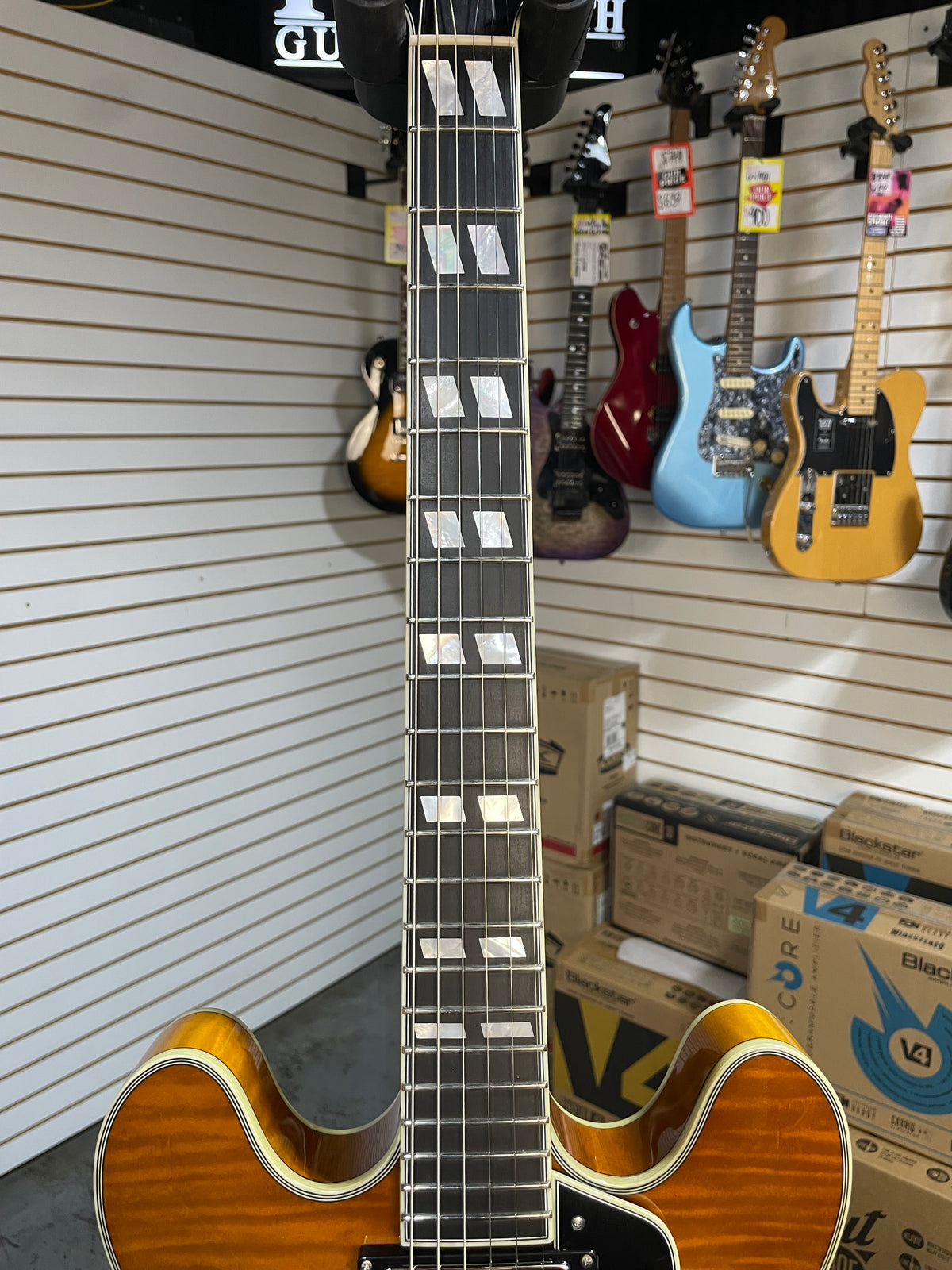 Eastman T486 Thinline Semi-Hollowbody Goldburst