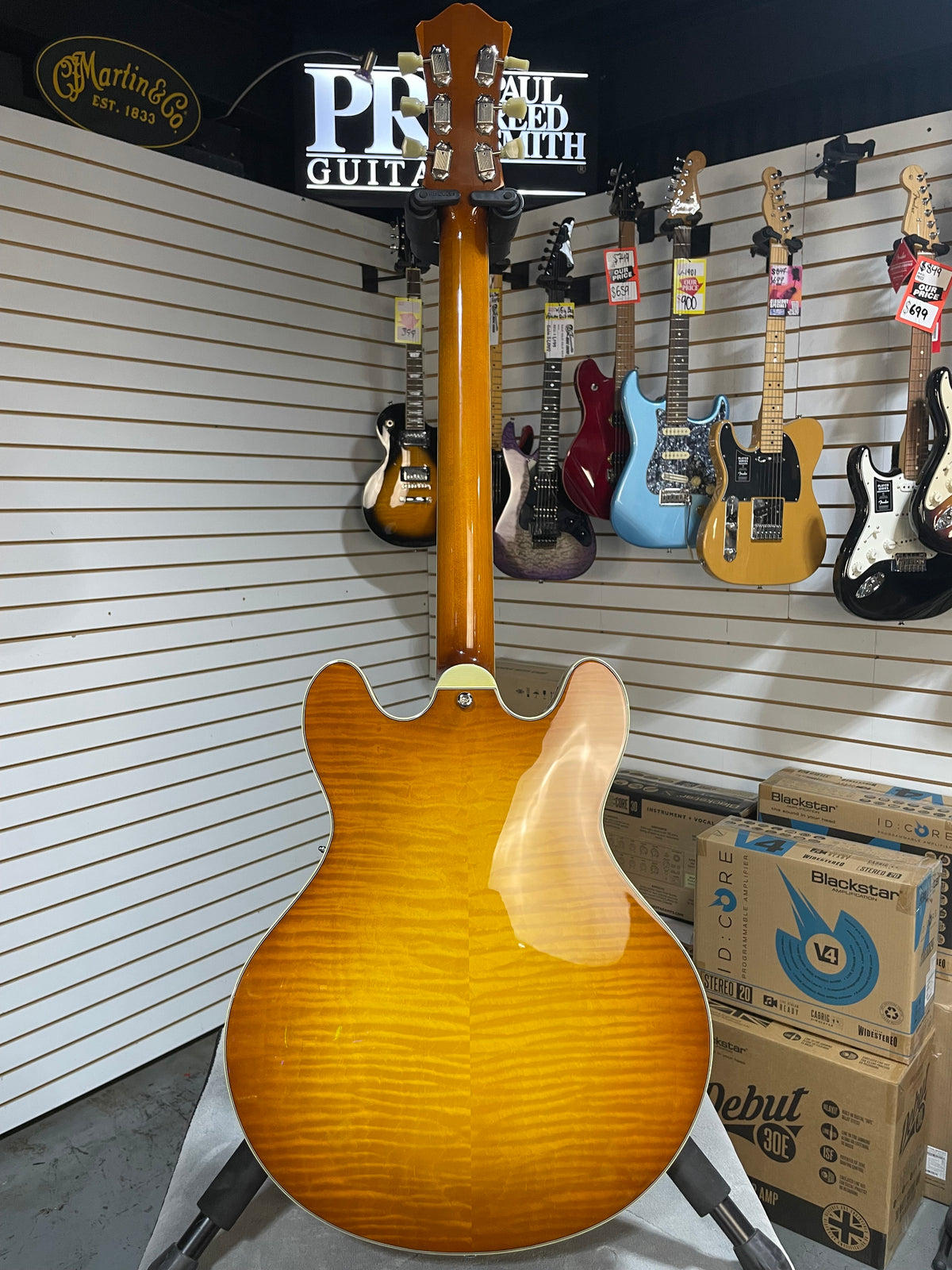 Eastman T486 Thinline Semi-Hollowbody Goldburst