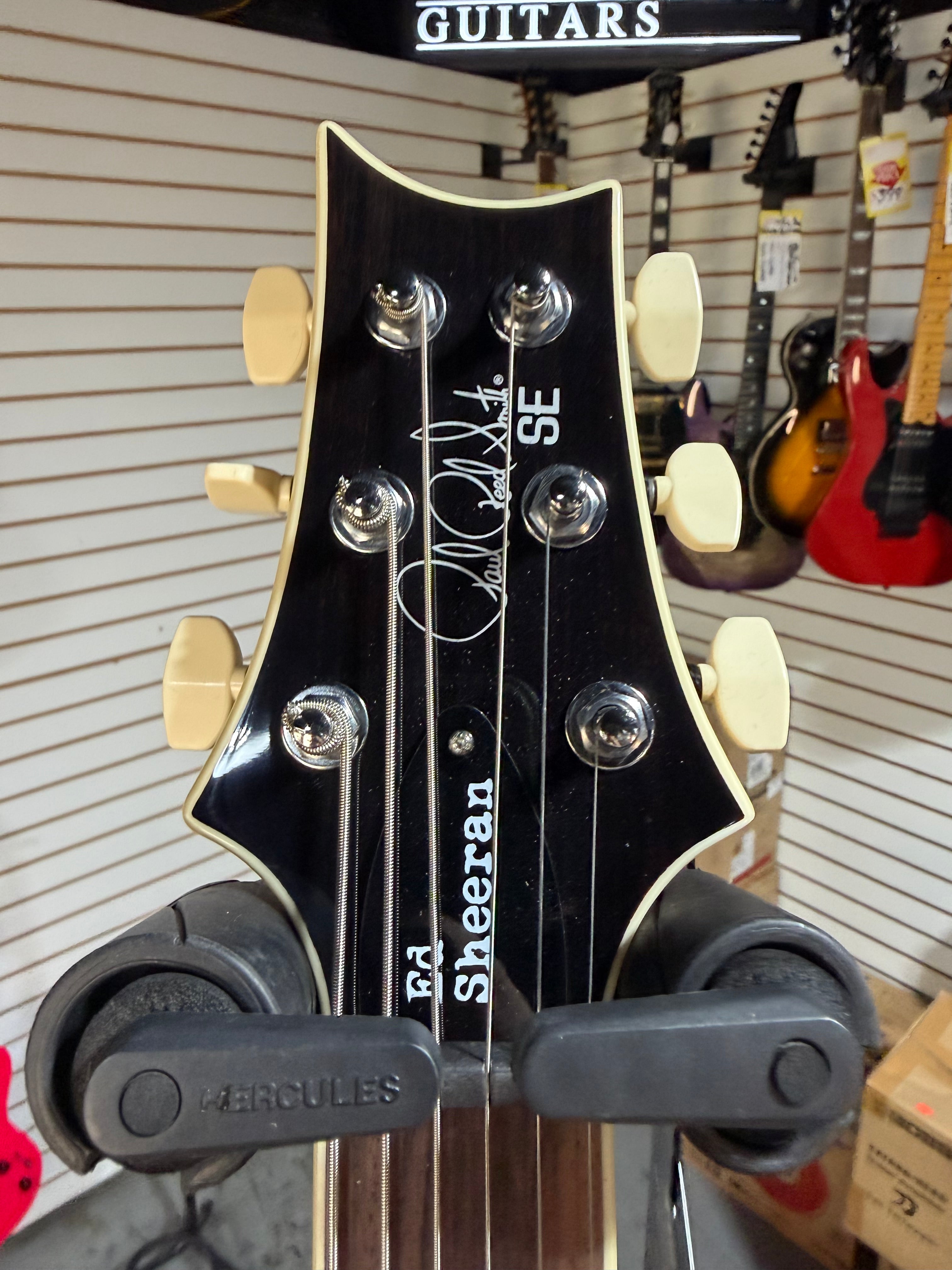 PRS SE Ed Sheeran Signature Hollowbody I Piezo Baritone Pink Ombre