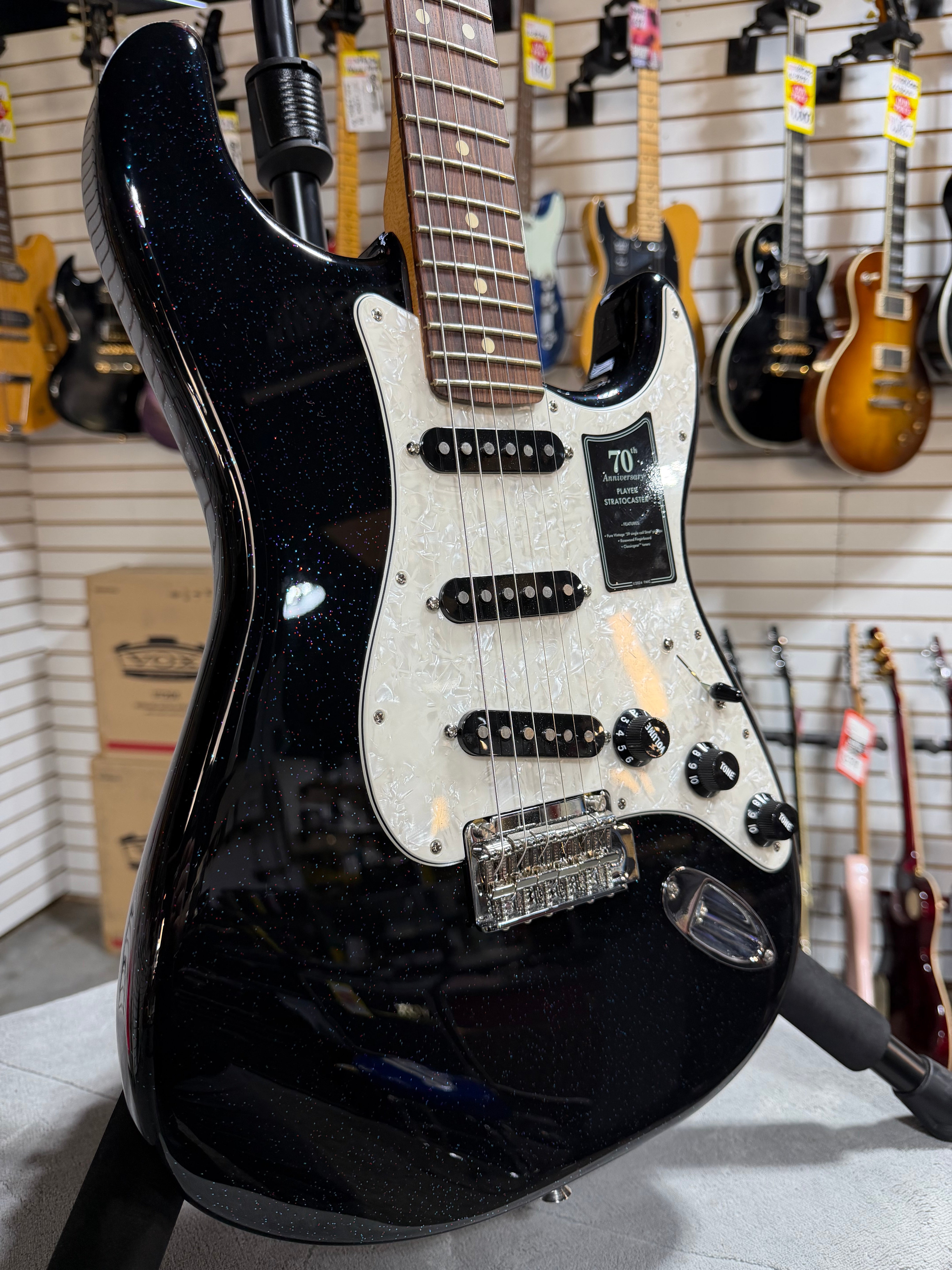 Fender 70th Anniversary Player Stratocaster Nebula Noir