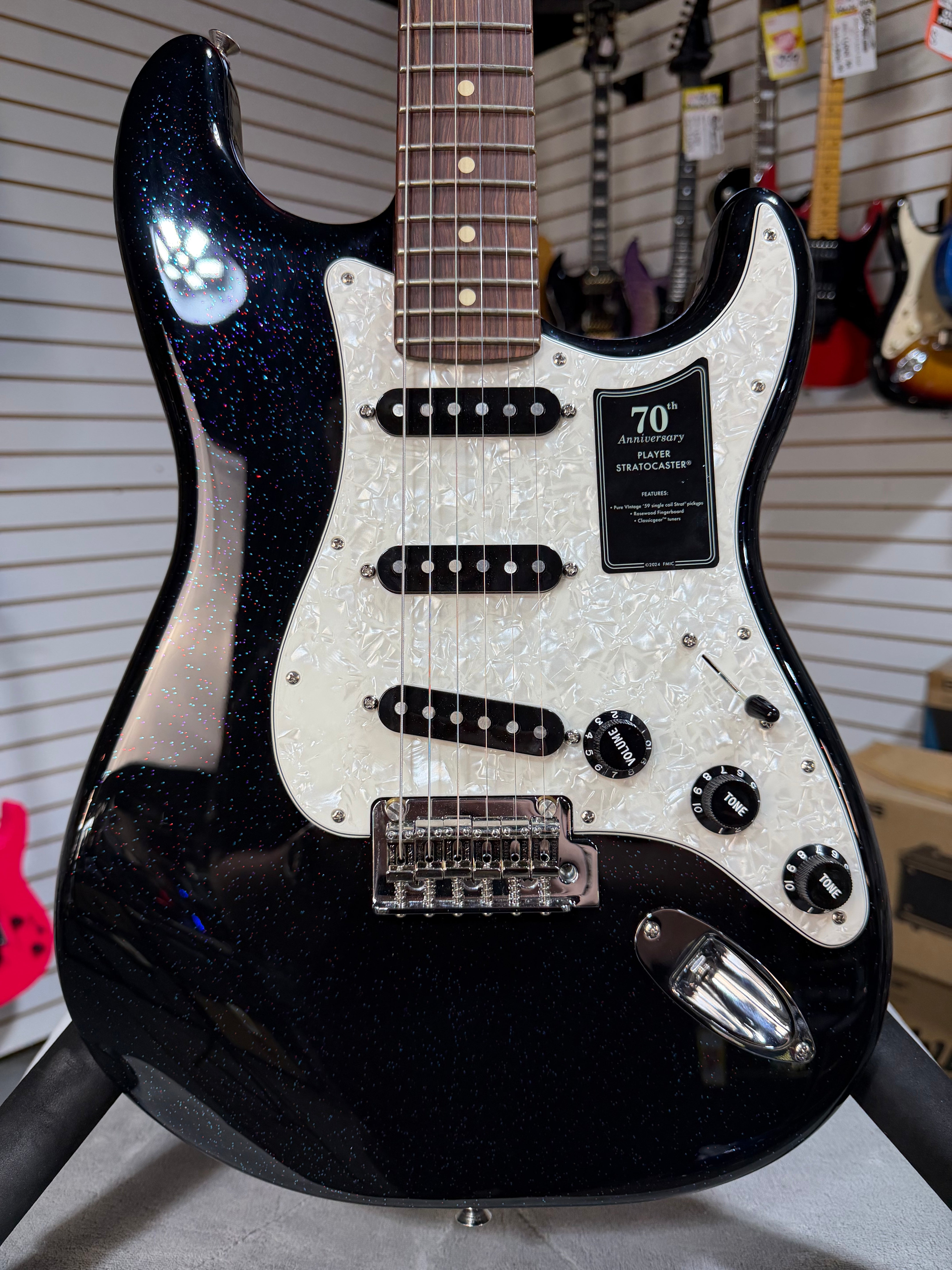 Fender 70th Anniversary Player Stratocaster Nebula Noir