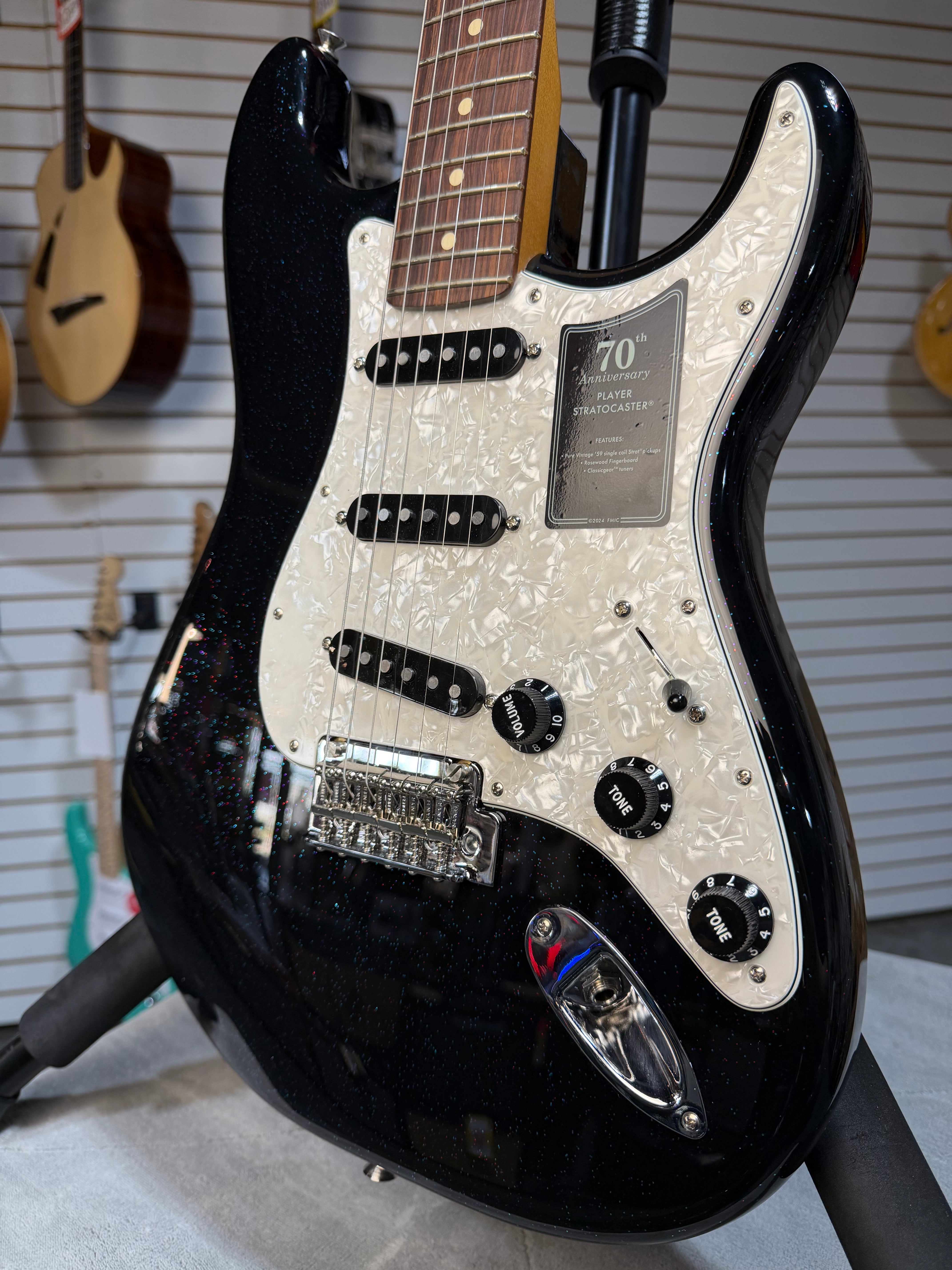 Fender 70th Anniversary Player Stratocaster Nebula Noir