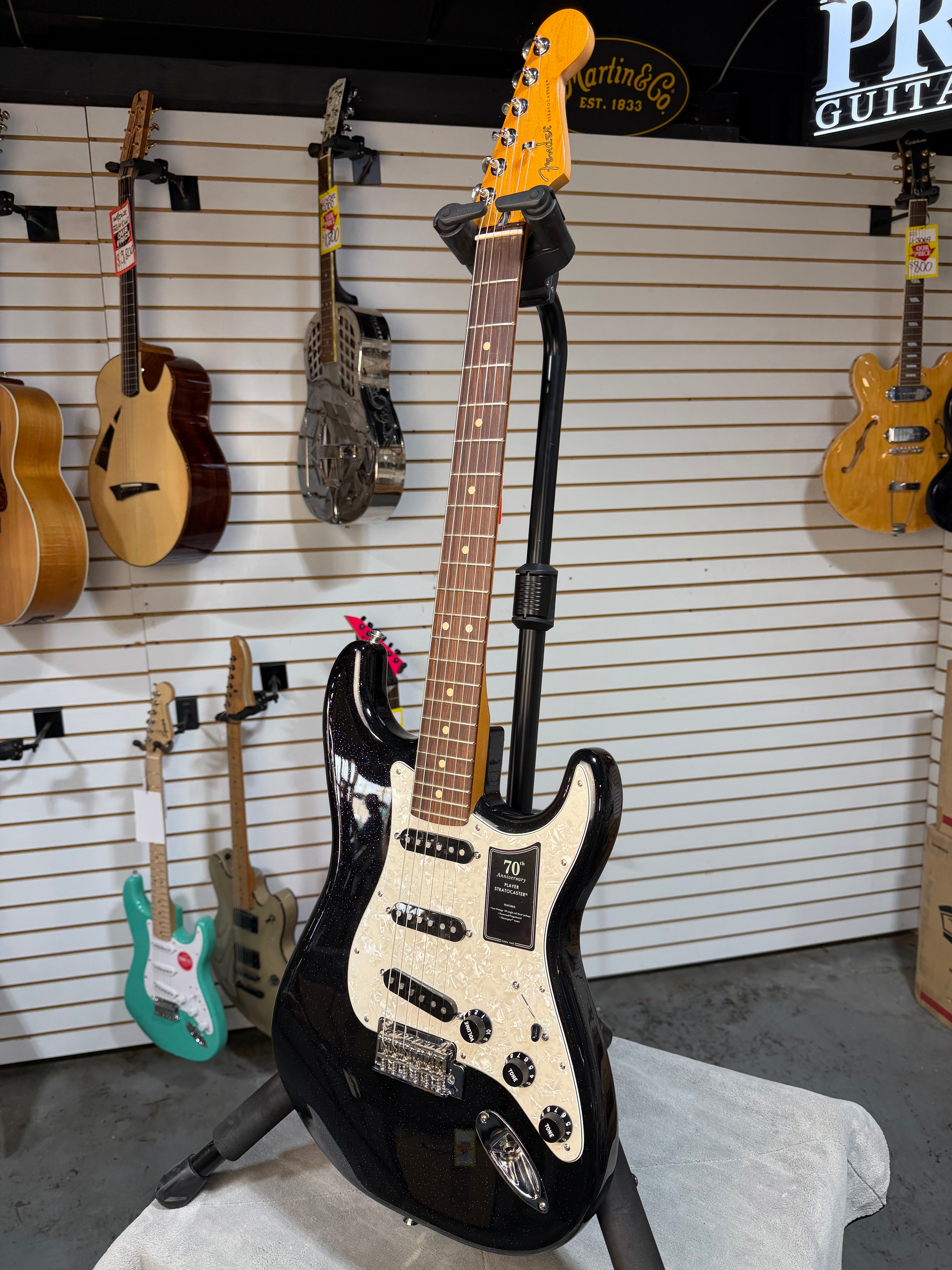 Fender 70th Anniversary Player Stratocaster Nebula Noir