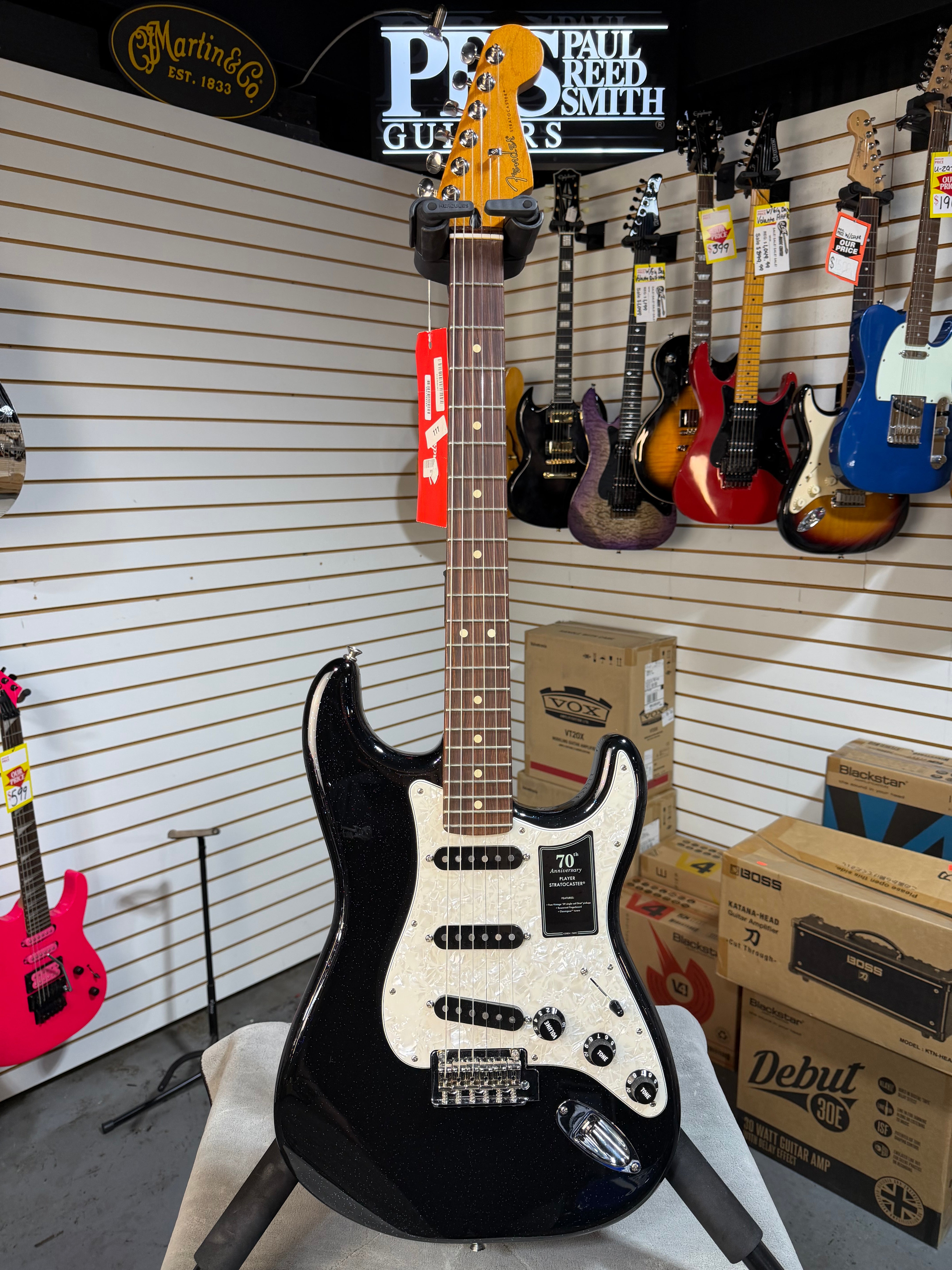 Fender 70th Anniversary Player Stratocaster Nebula Noir