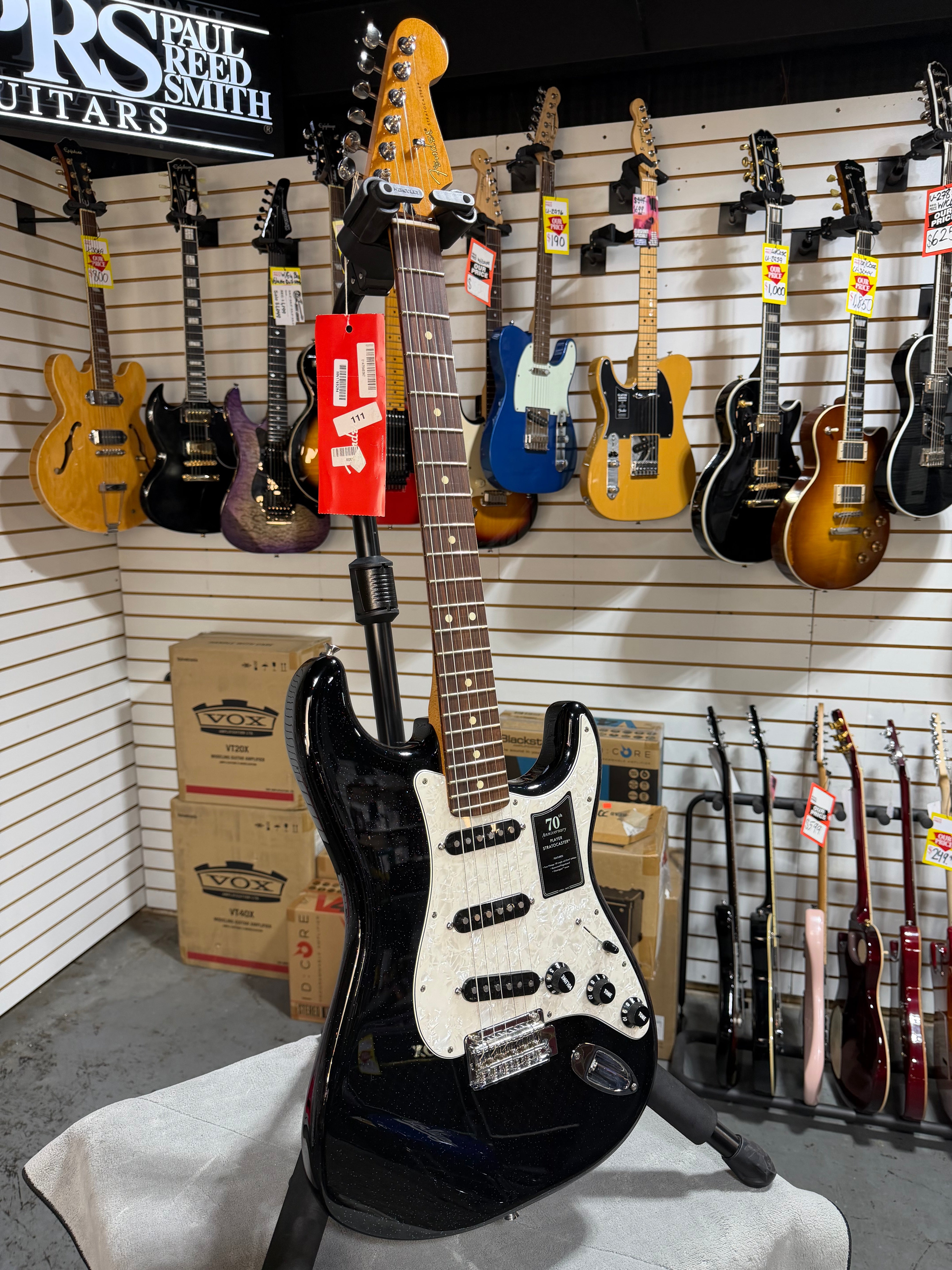 Fender 70th Anniversary Player Stratocaster Nebula Noir