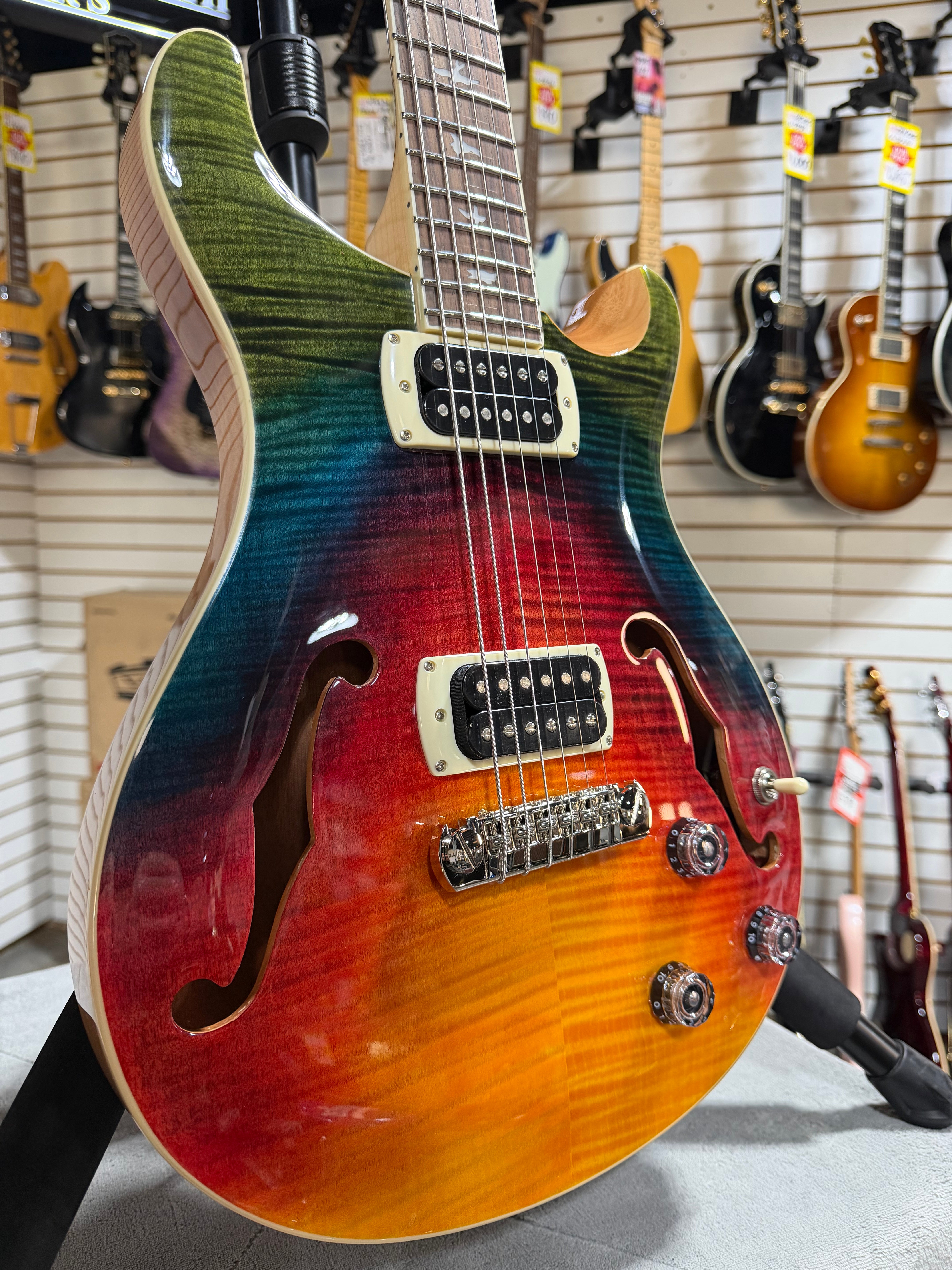 PRS SE Ed Sheeran Signature Hollowbody I Piezo Baritone Kaleidoscope