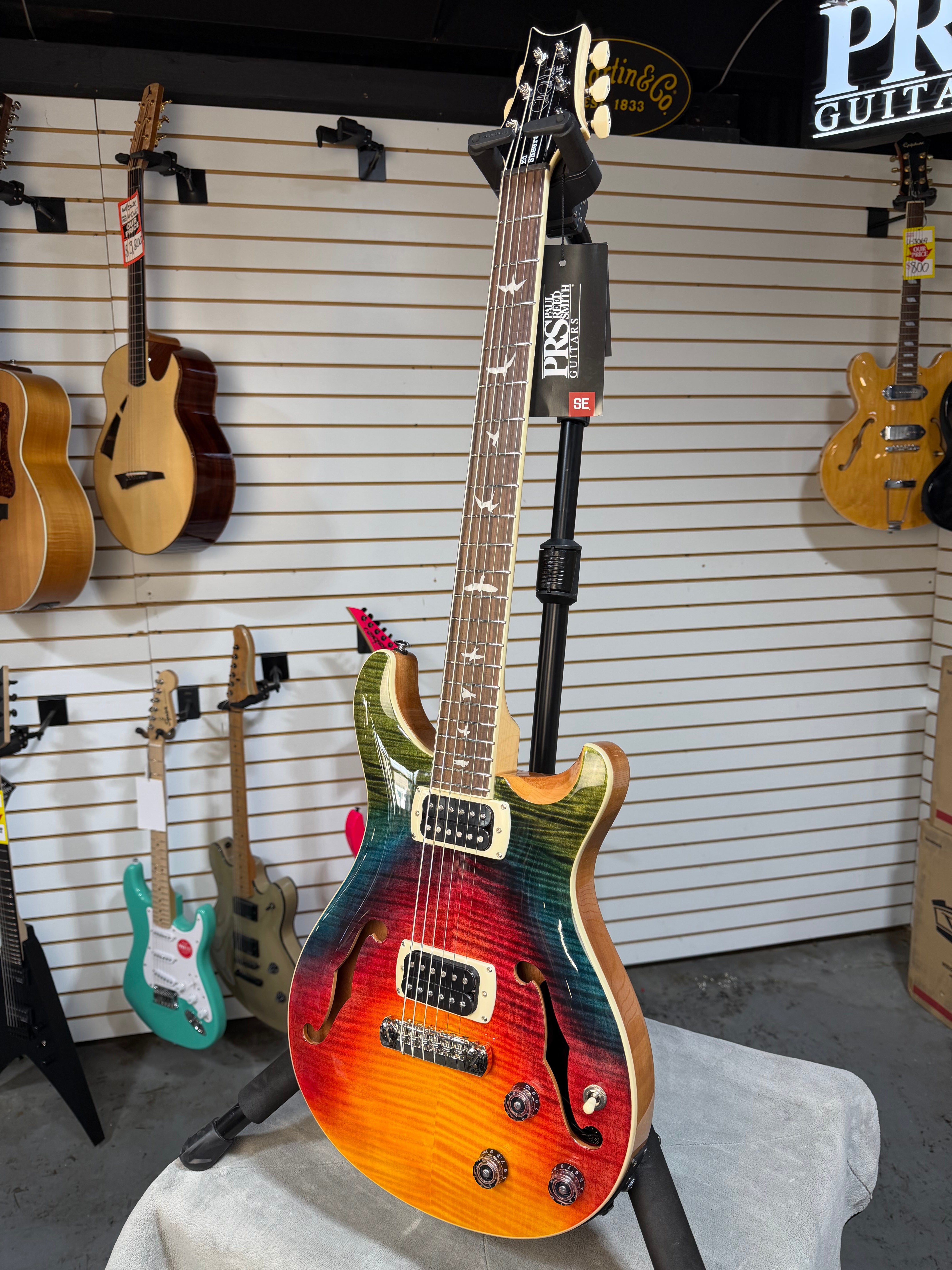 PRS SE Ed Sheeran Signature Hollowbody I Piezo Baritone Kaleidoscope