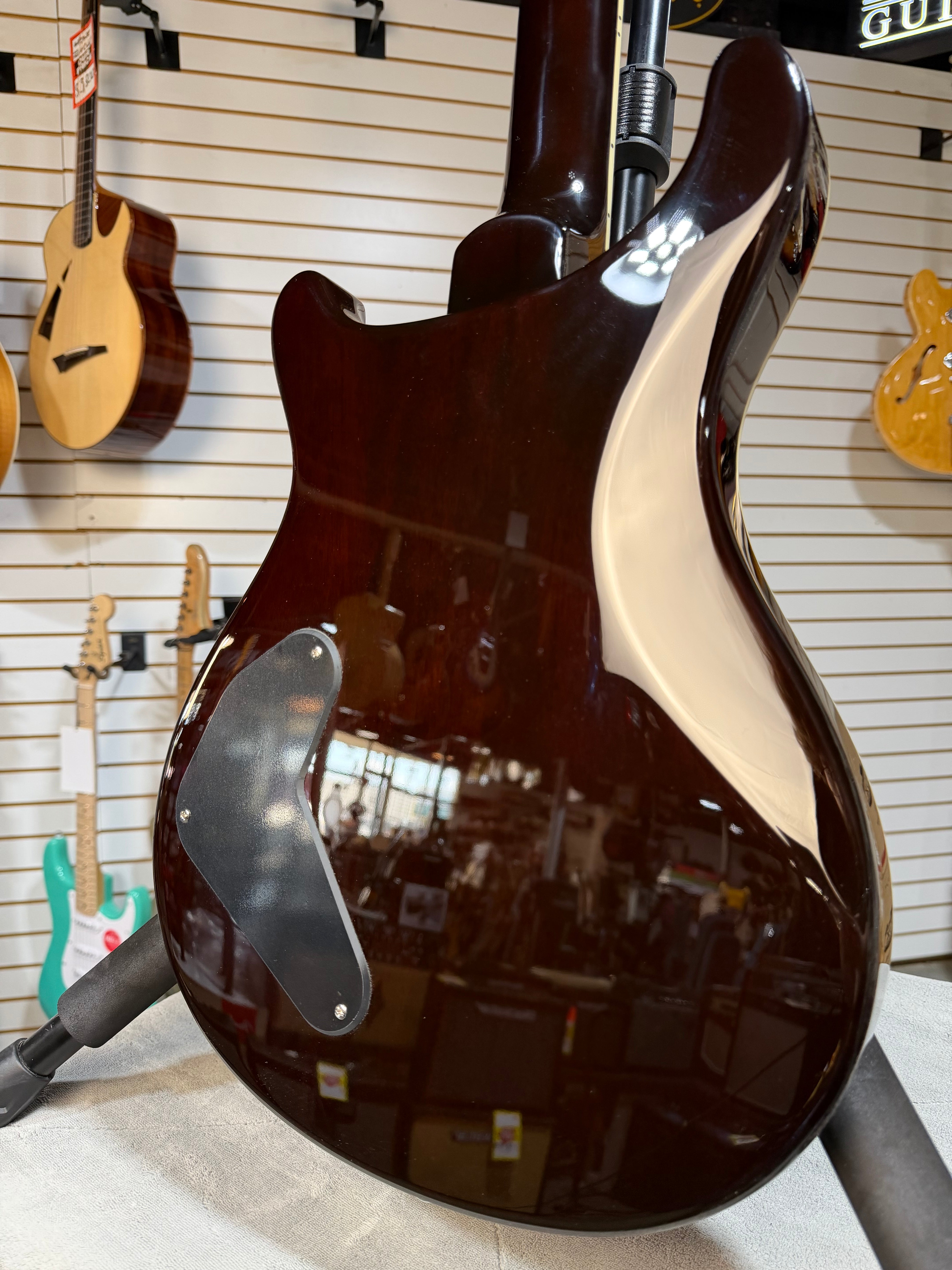 PRS SE Ed Sheeran Signature Hollowbody I Piezo Baritone Orange Tiger Smokeburst