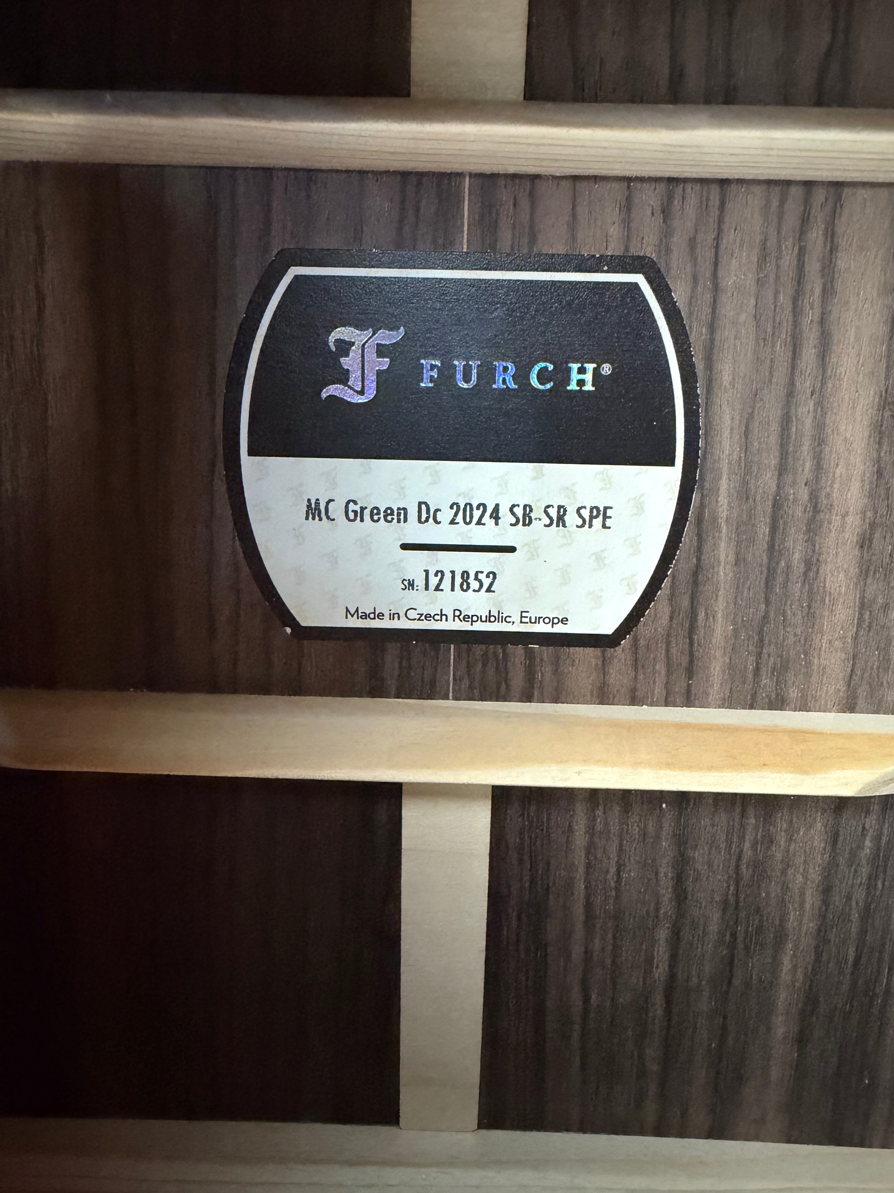 Furch MC Green Dc 2024 SB-SR SPE Sunburst