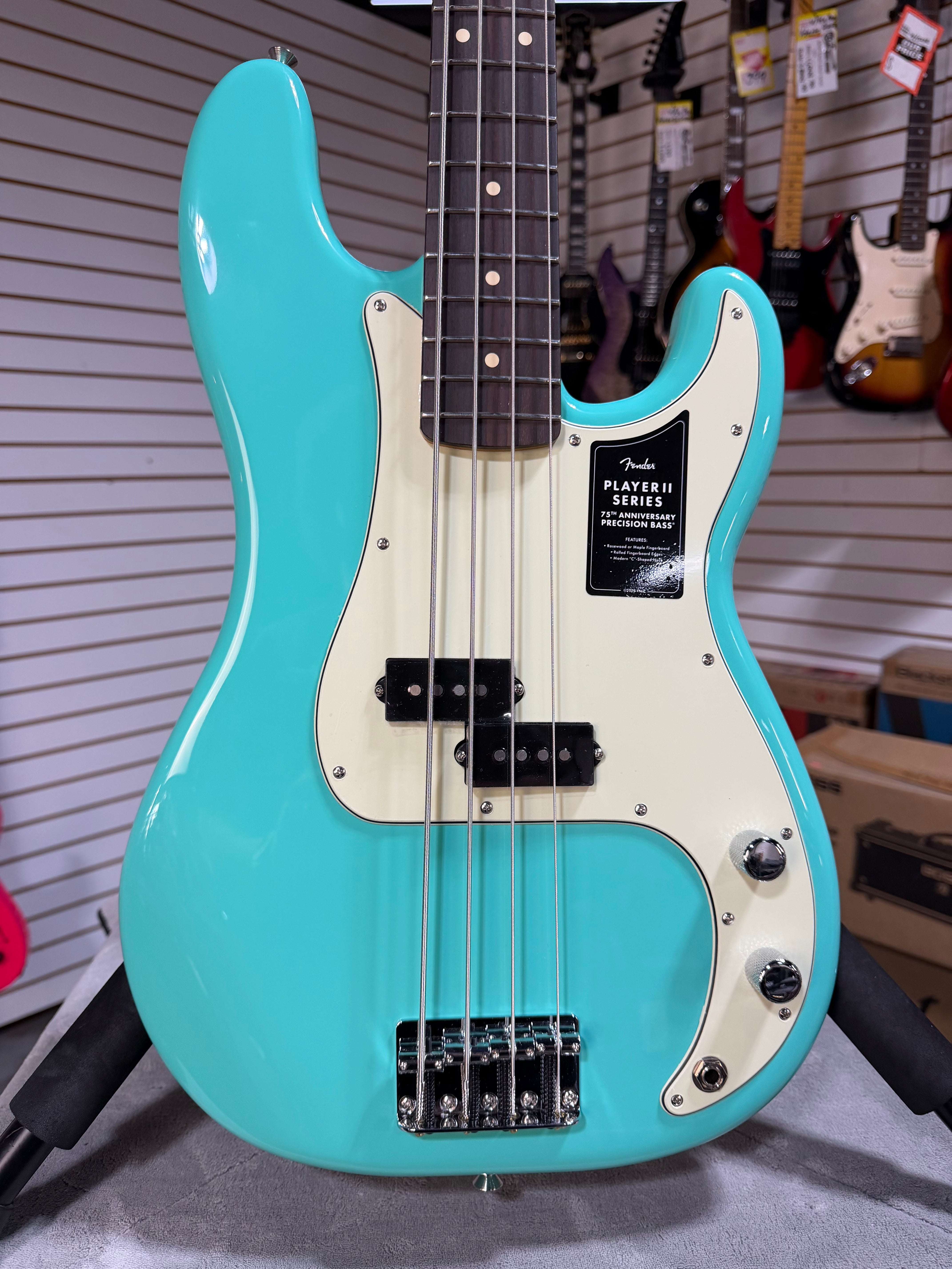 Fender 75th Anniversary Player II Precision Bass Seafoam Green