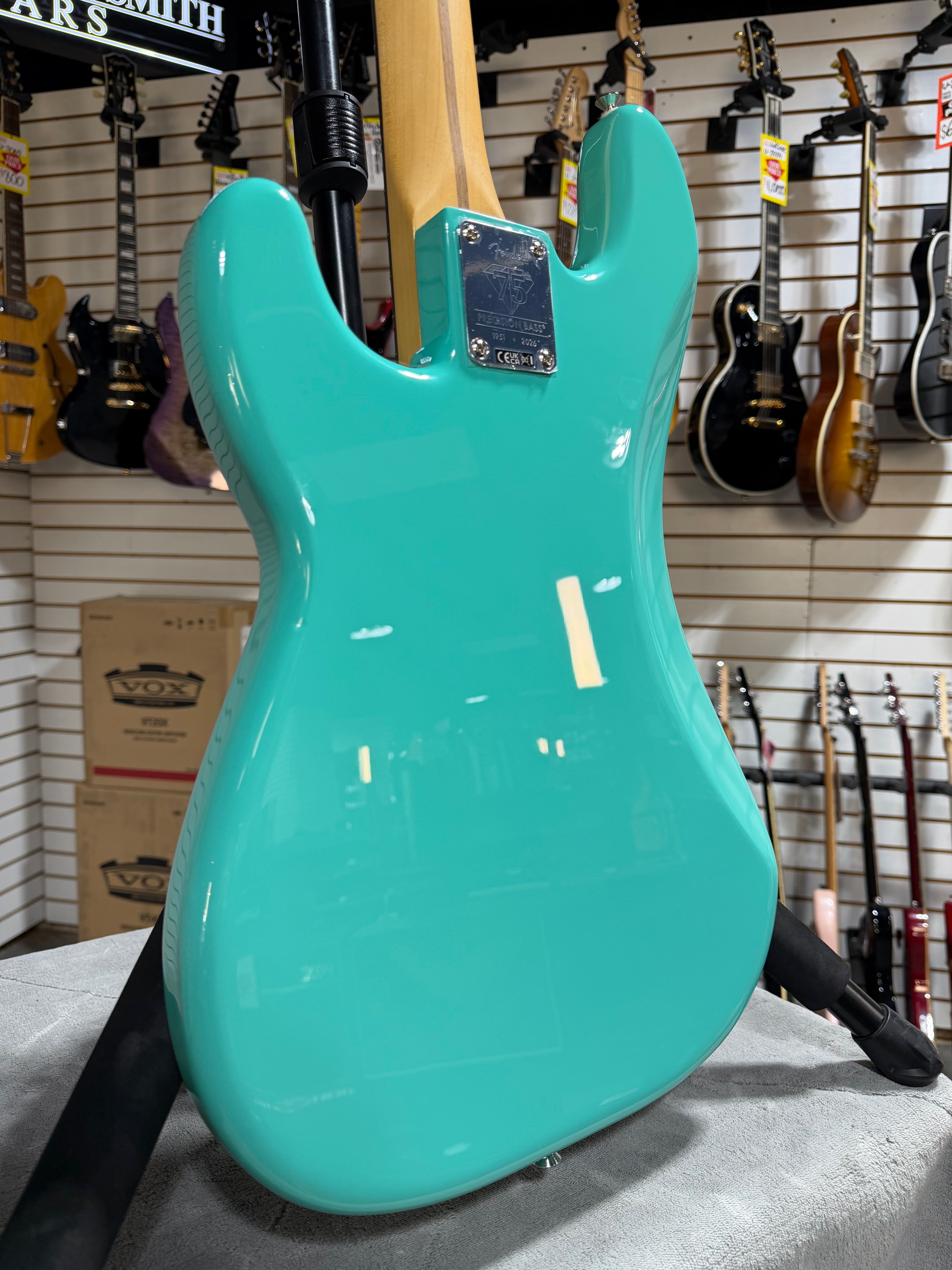 Fender 75th Anniversary Player II Precision Bass Seafoam Green