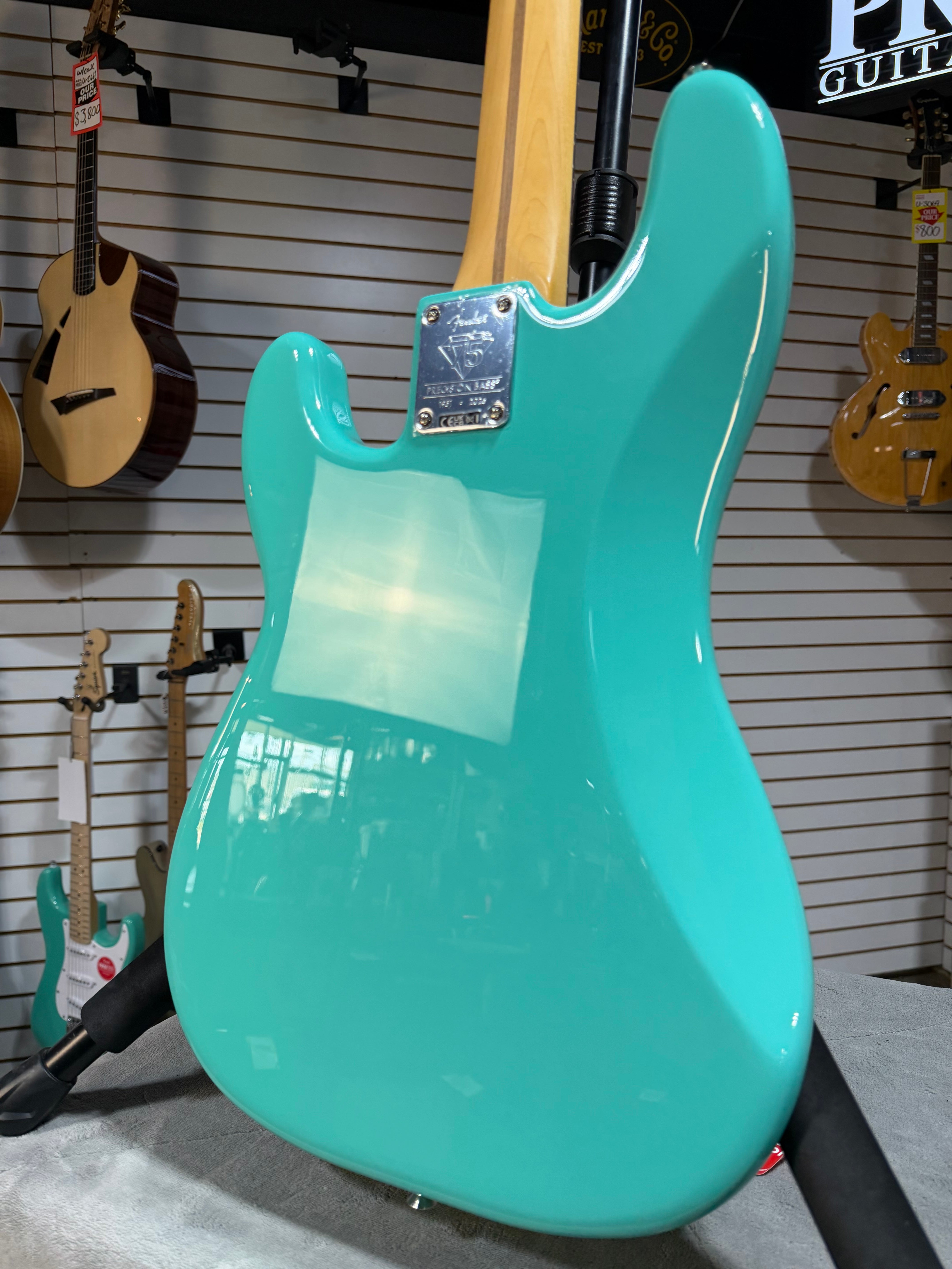 Fender 75th Anniversary Player II Precision Bass Seafoam Green