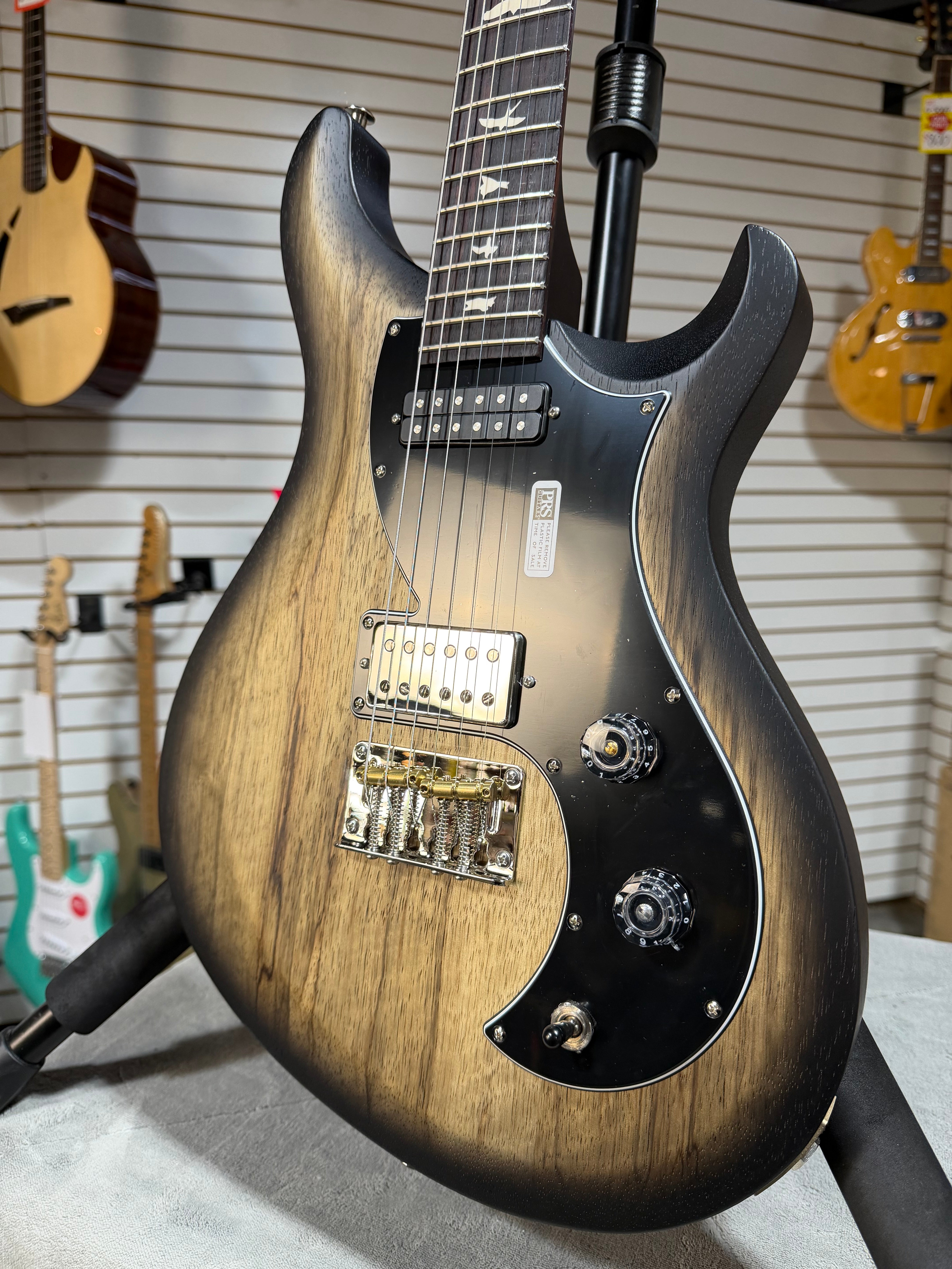 PRS S2 Vela Black Limba Natural Smokeburst