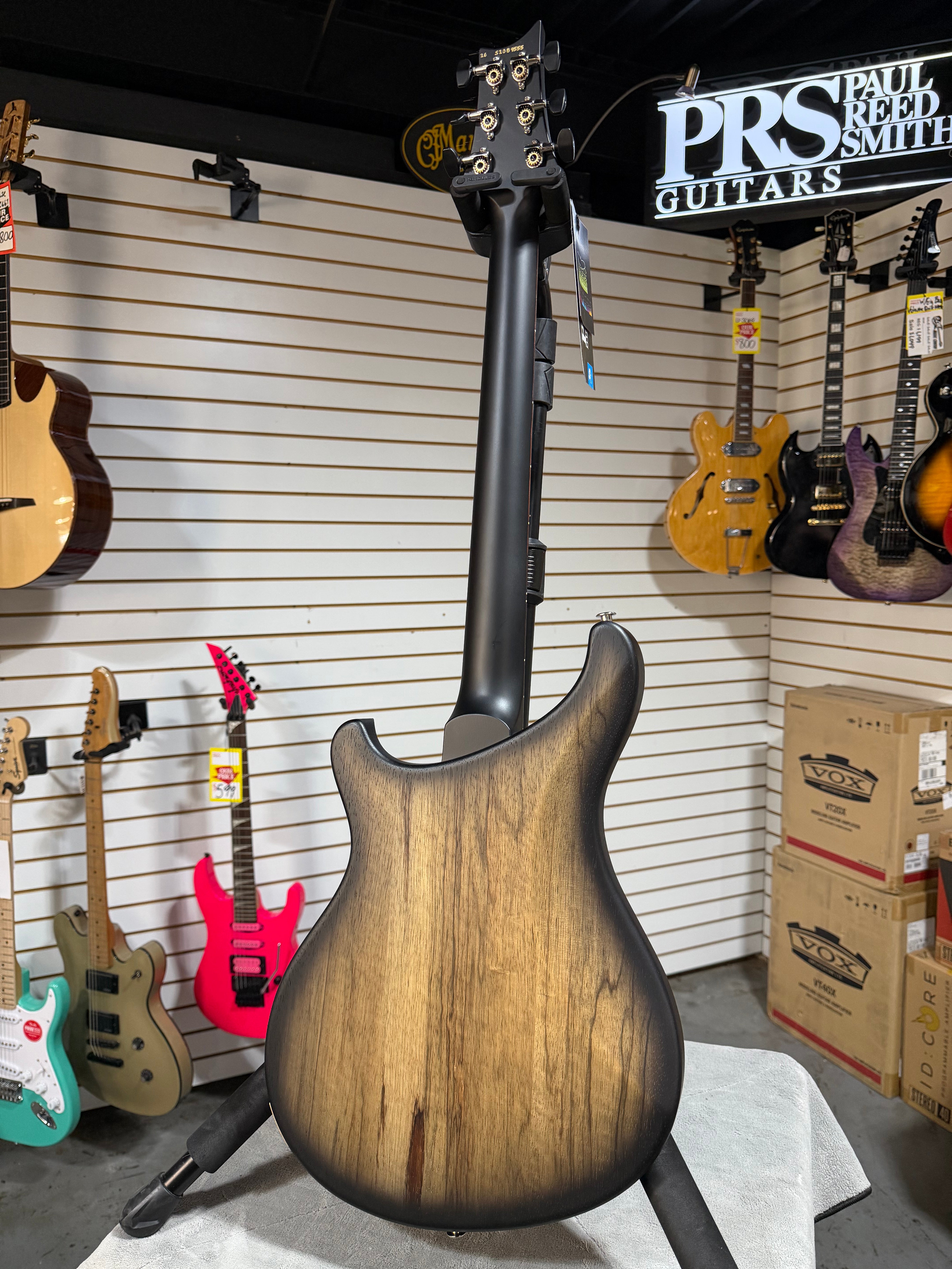 PRS S2 Vela Black Limba Natural Smokeburst