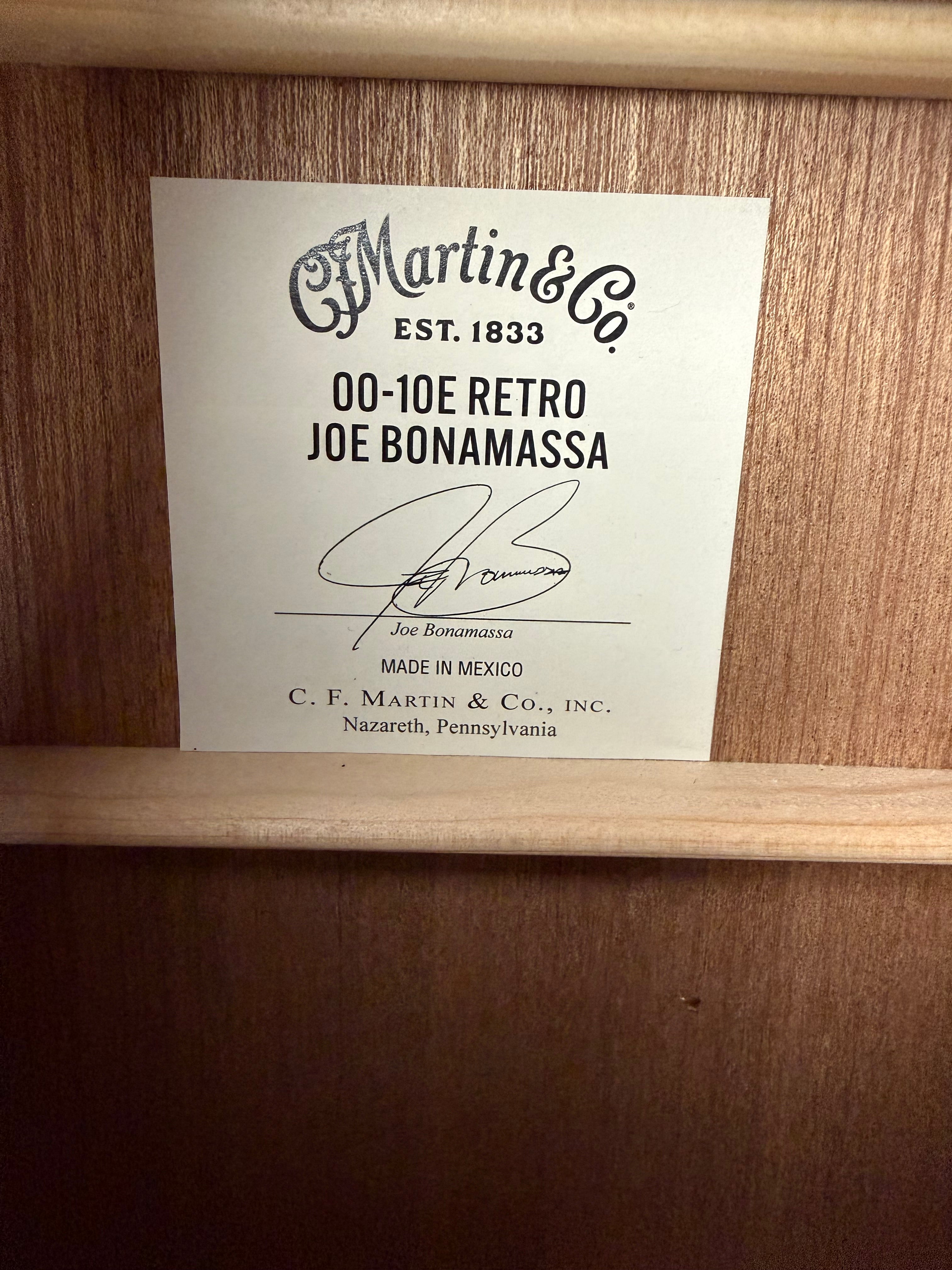 Martin 0010E Retro Joe Bonamassa Left Handed Sunburst