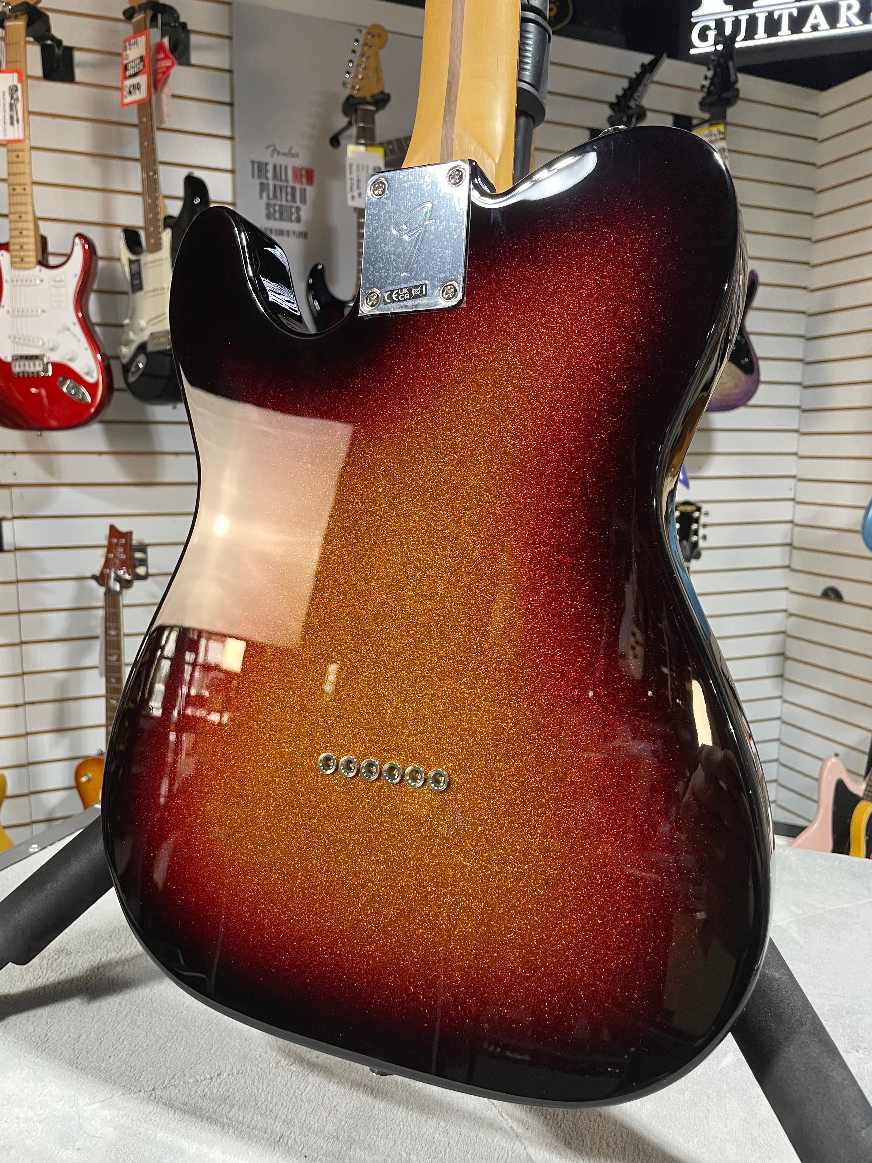 Player II Telecaster Electric Guitar - Limited-edition Sparkle 3-color Sunburst #846 GET PLEK'D!